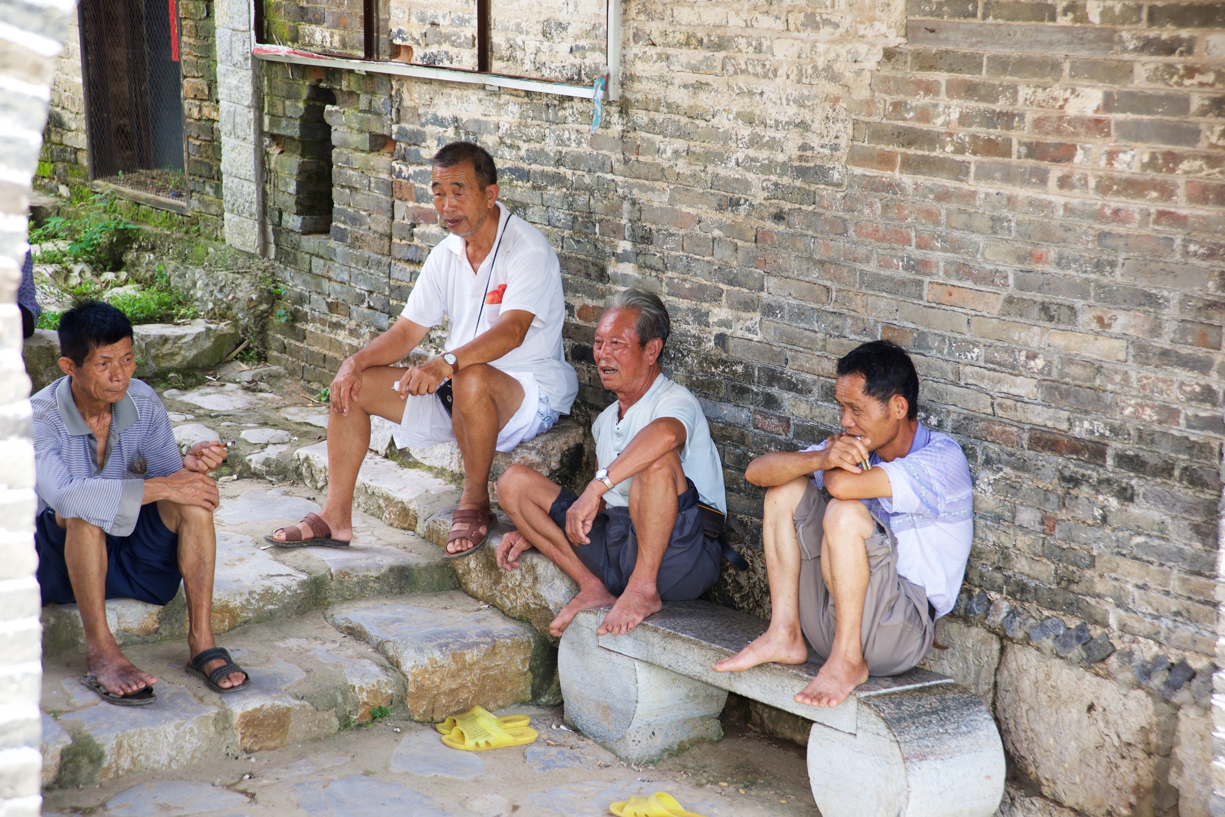  Men at local village, Li River, Yangshuo 