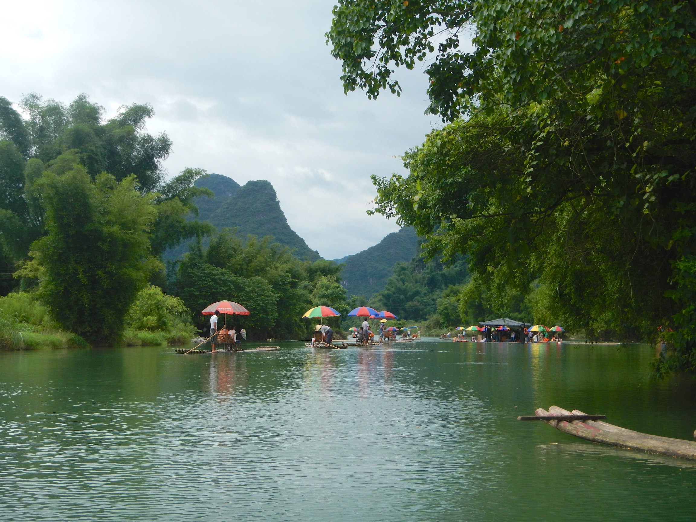  Bamboo rafting, Yulong River, Yangshuo 