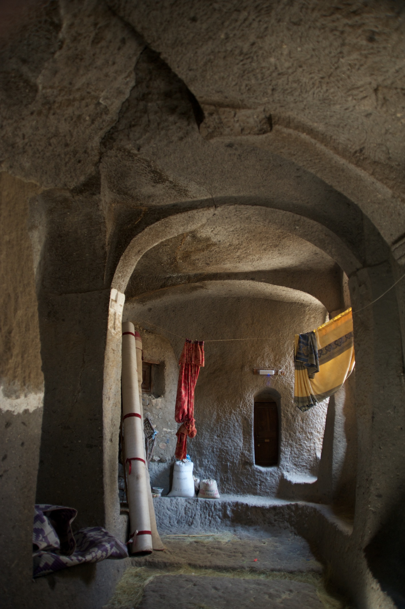  Inside part of Asheton Mariam Monastery, Lalibela 