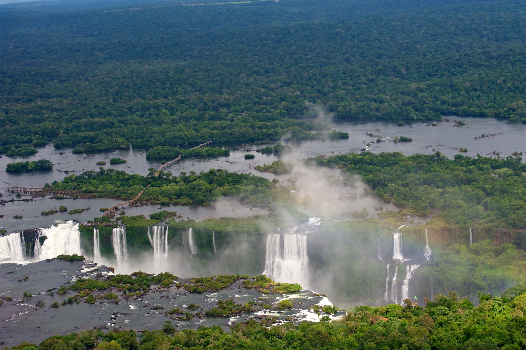 Iguazu Falls from helicopter, Brazil 