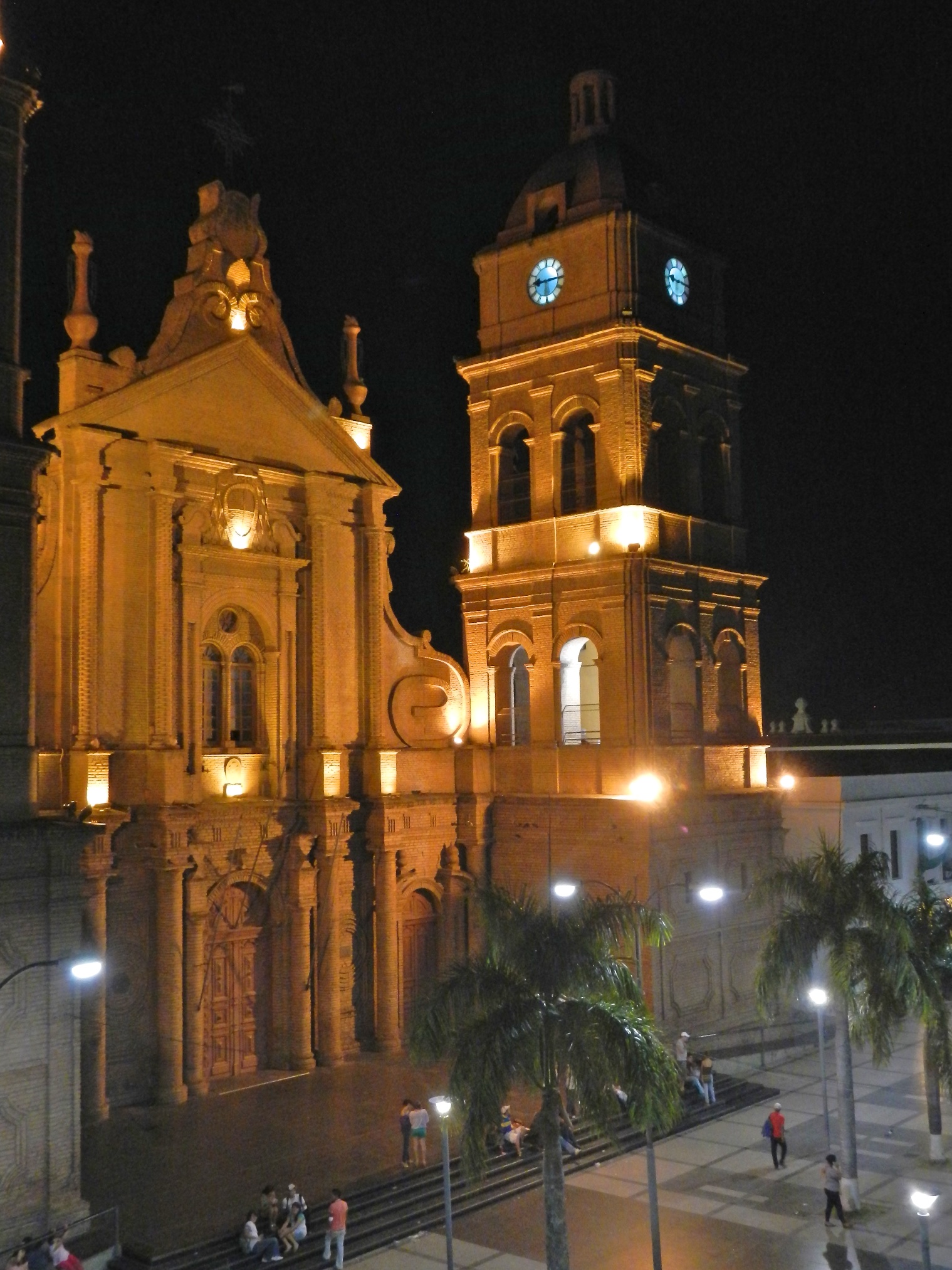 Cathedral at night, Santa Cruz, Bolivia 