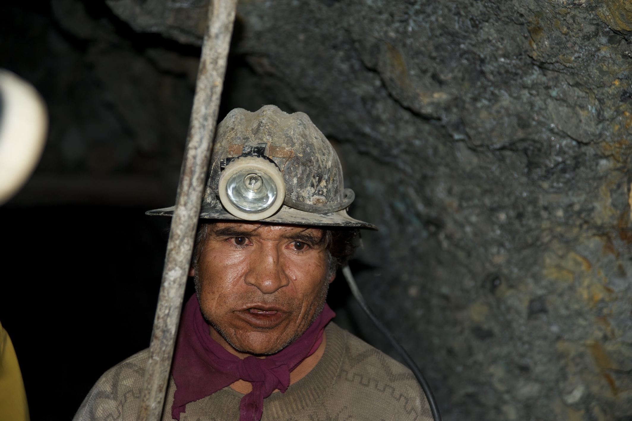  Miner in silver mine, Potosi, Bolivia 