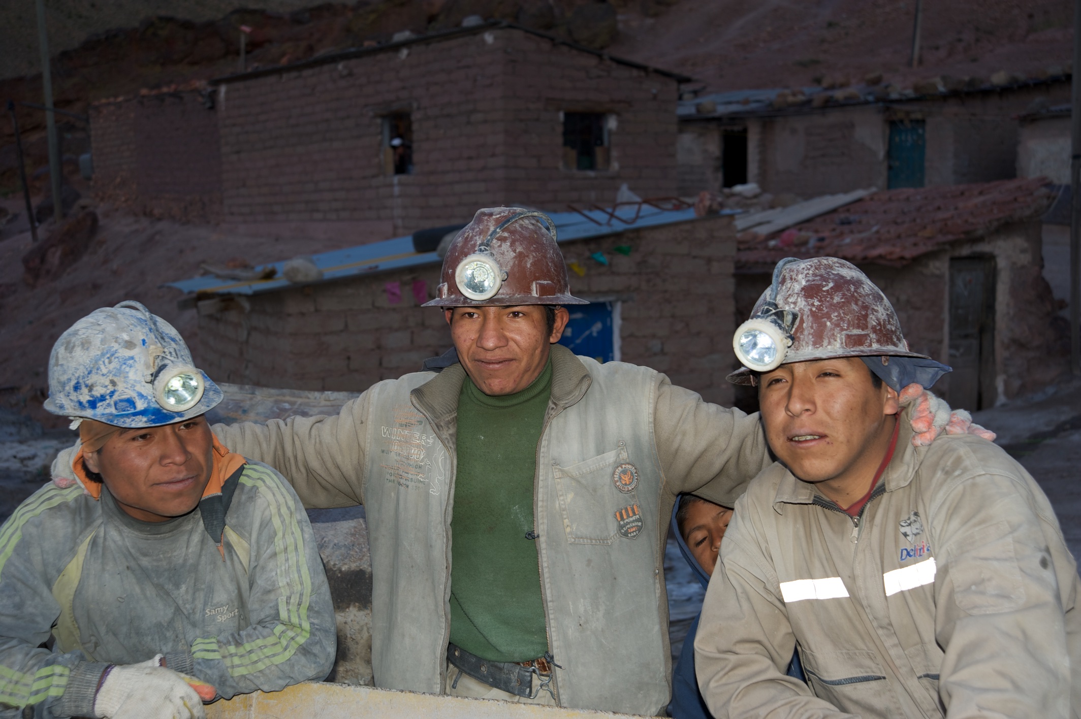  Miners at silver mine, Potosi, Bolivia 