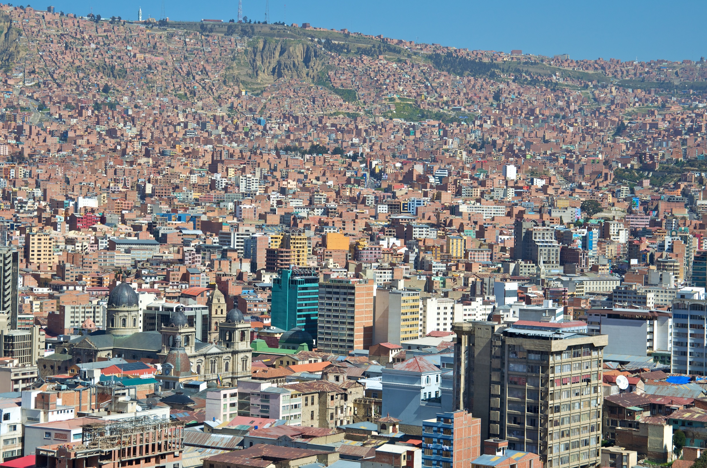  View from lookout, La Paz, Bolivia 
