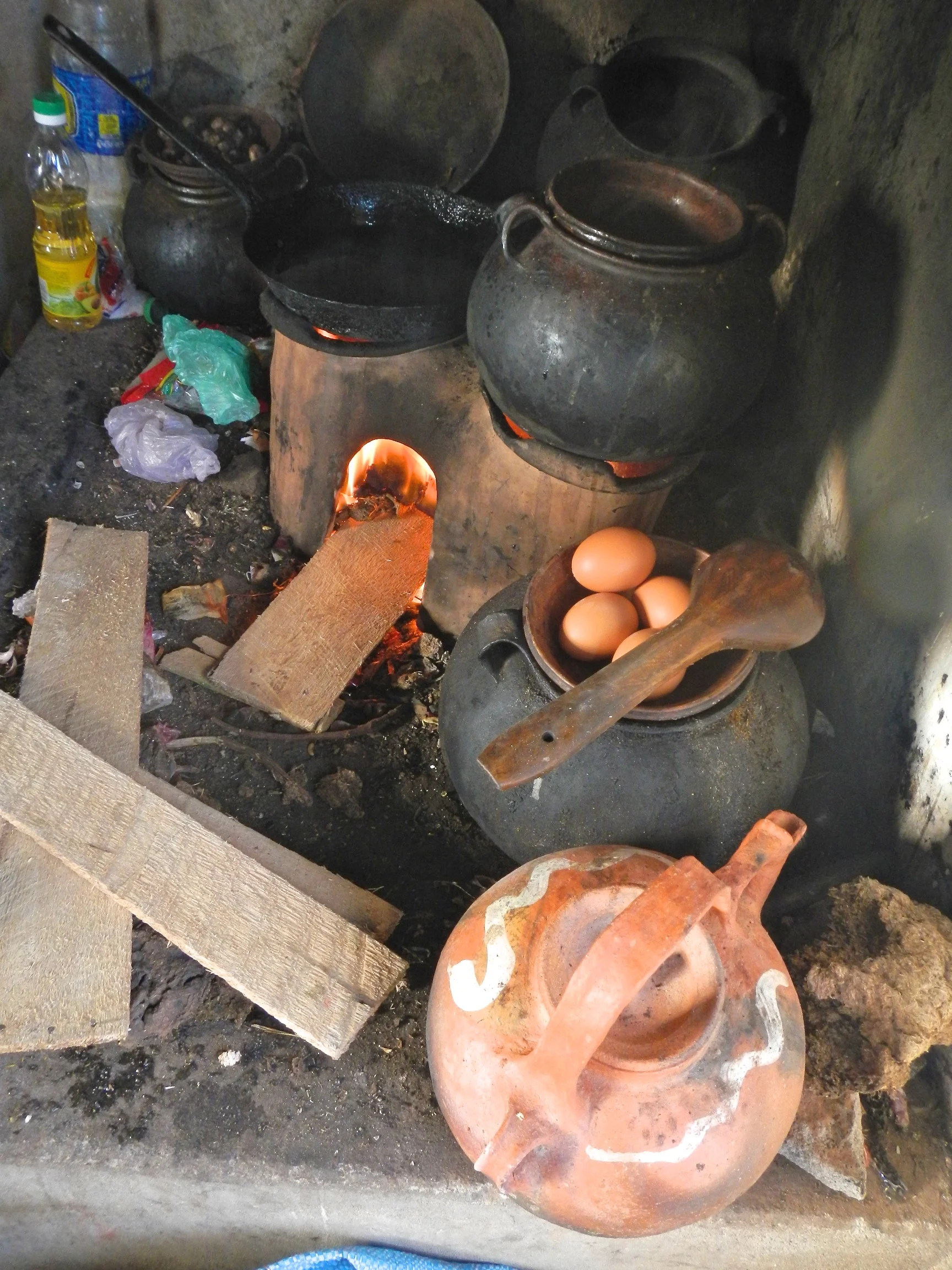 Kitchen, homestay, Luquina Village, Lake Titicaca, Peru