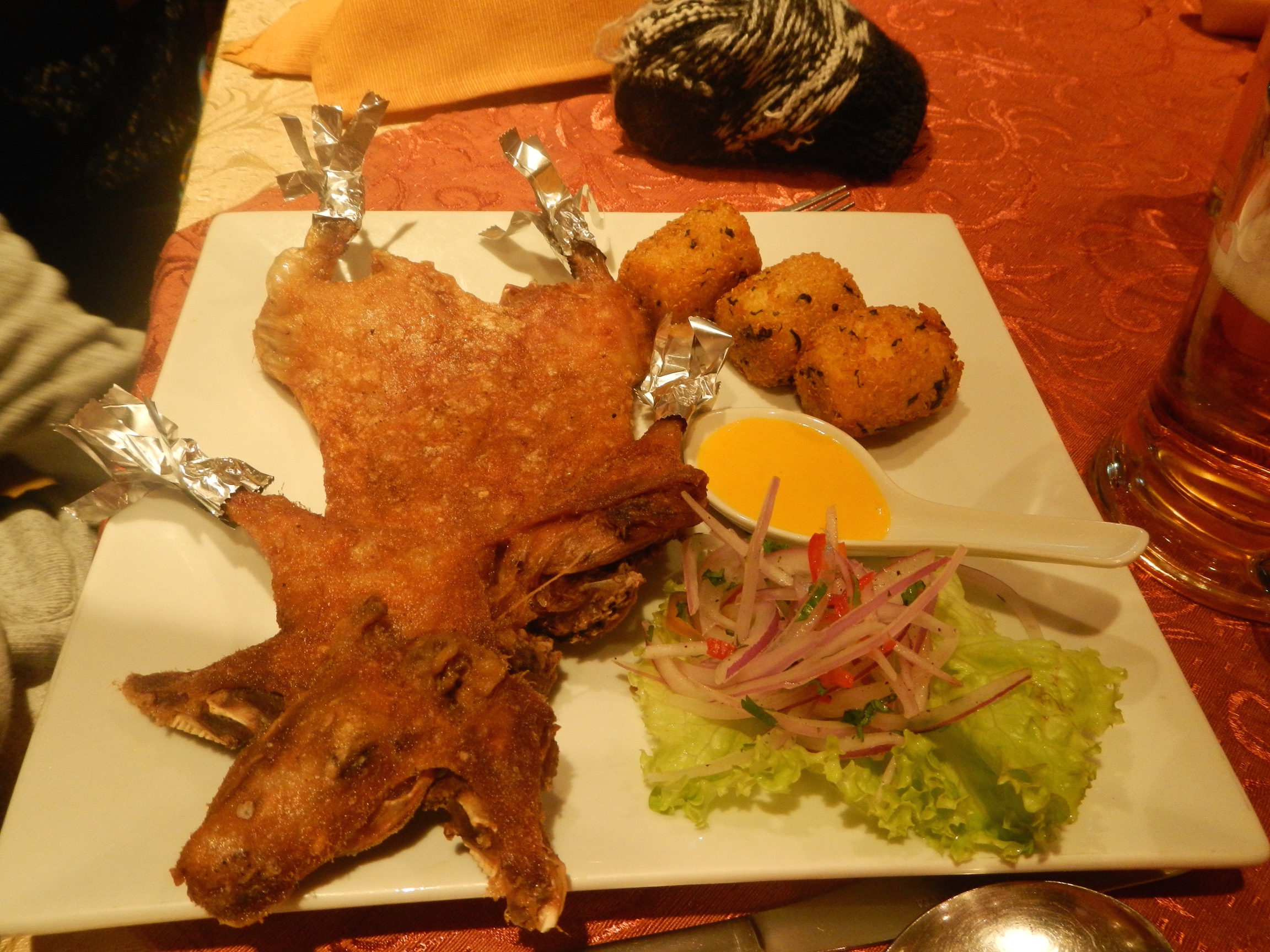  Guineapig meal, Puno, Peru 