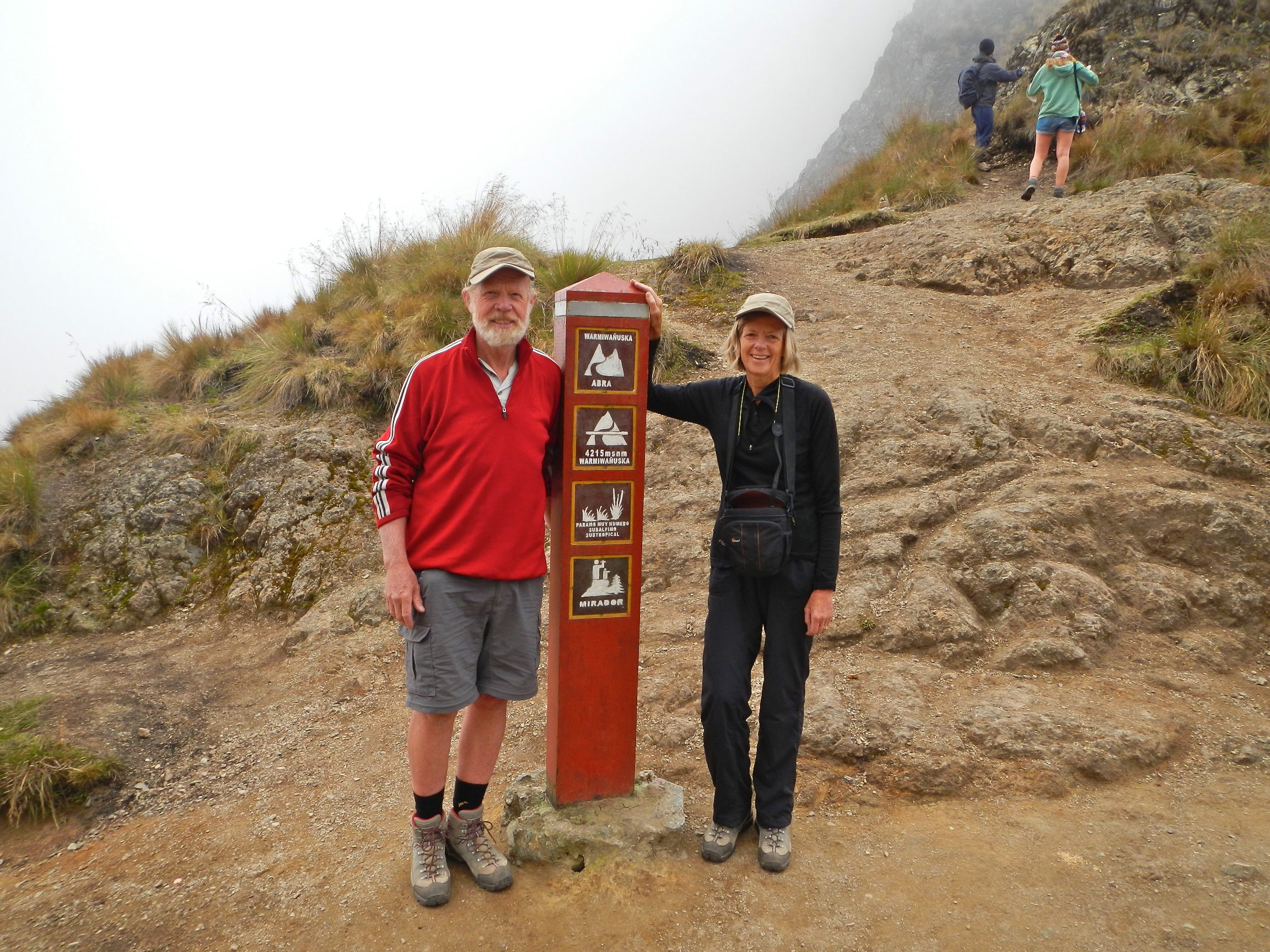  Tony &amp; Corinne at Dead Woman Pass, Inca Trail, Peru 