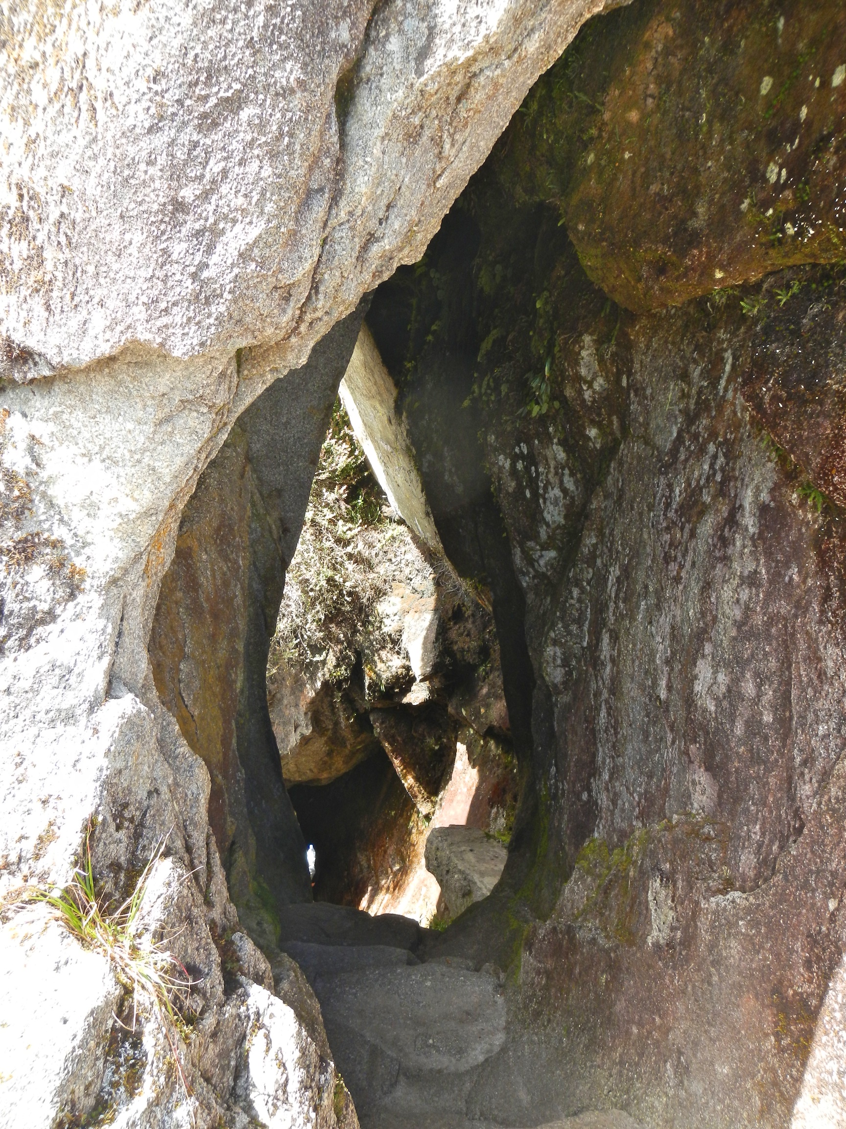  Cave on path leading to Phuyupatamarka Pass, Inca Trail, Peru 
