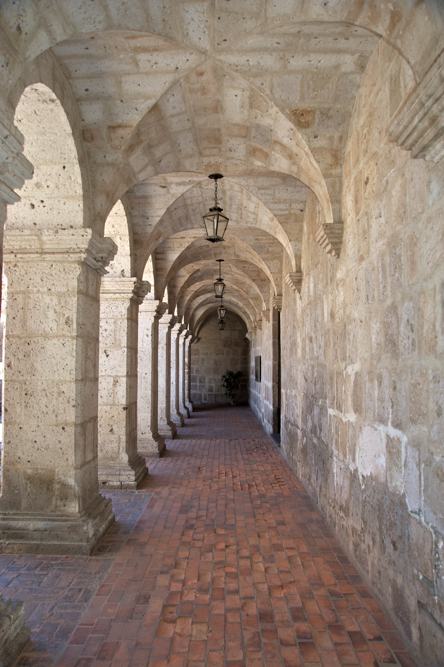  Arches in the Cloisters of the Compania, Arequipa, Peru 