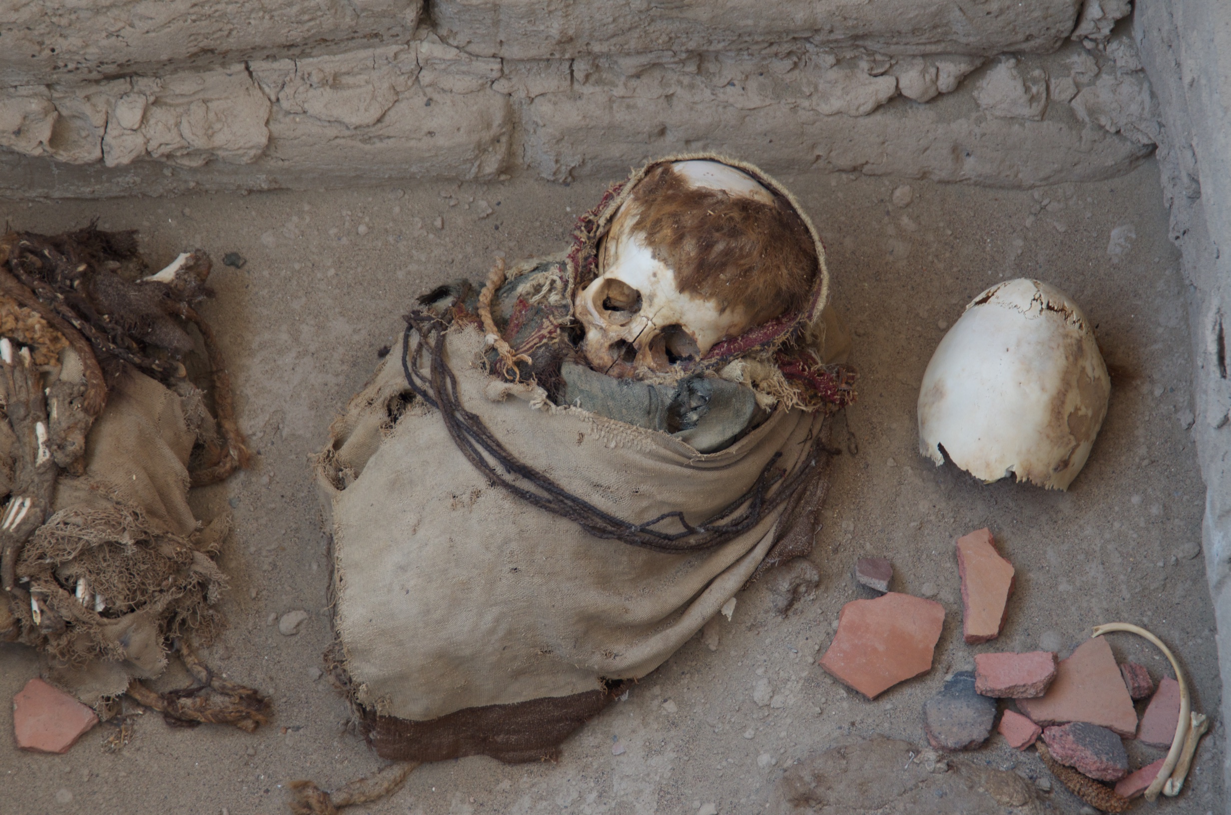  Mummy, Cemetery, Nasca, Peru 
