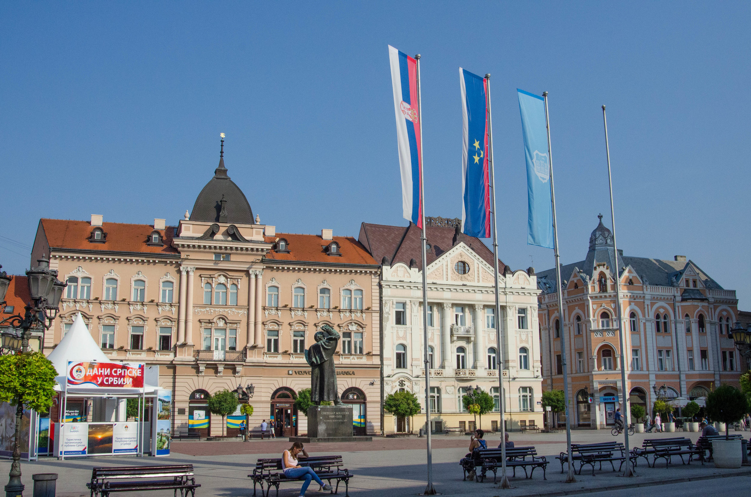 Old town square, Novi Sad, Serbia