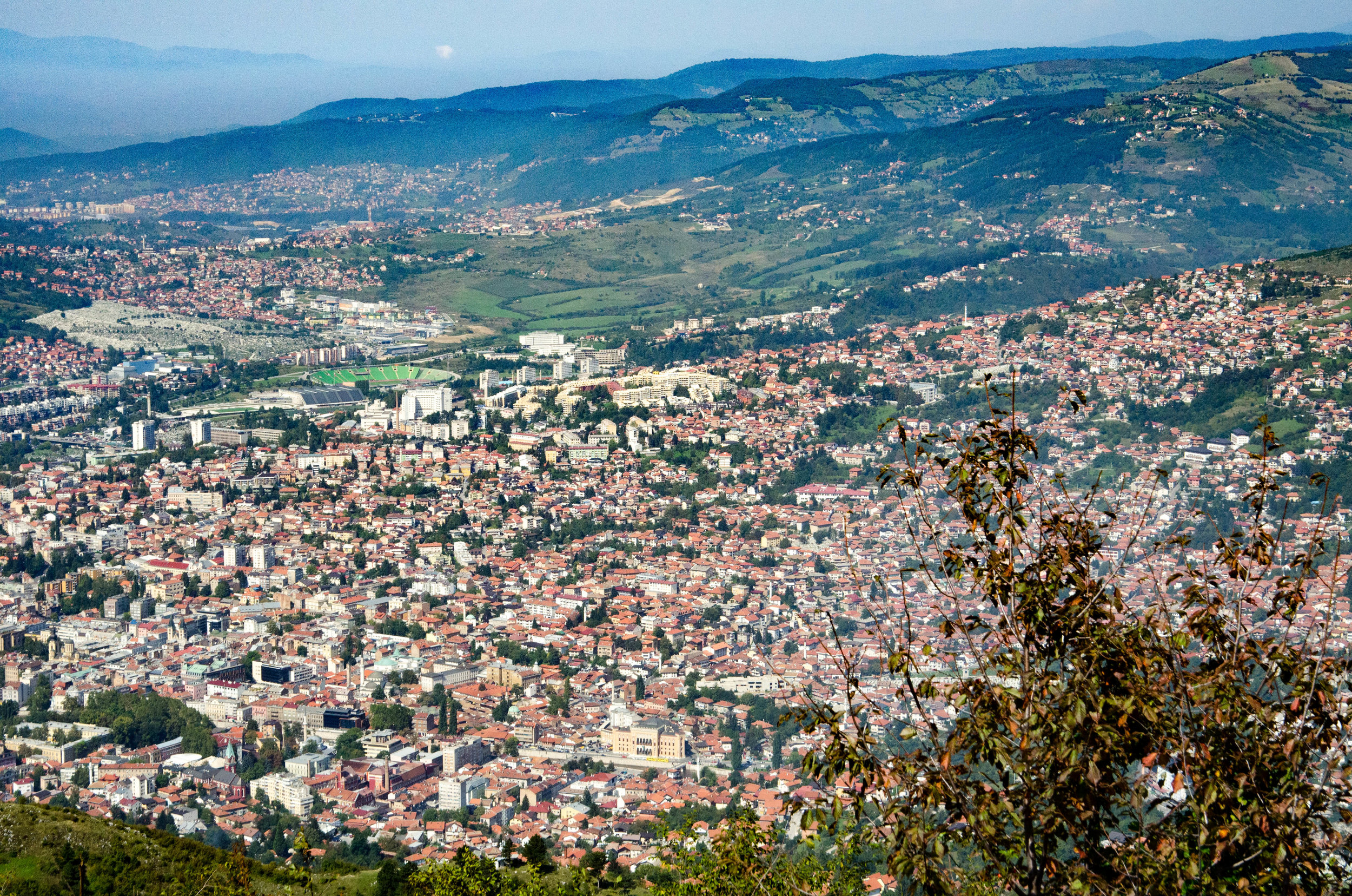 View of Sarajevo from Trebevic Mountain, Sarajevo, Bosnia-Herzegovina