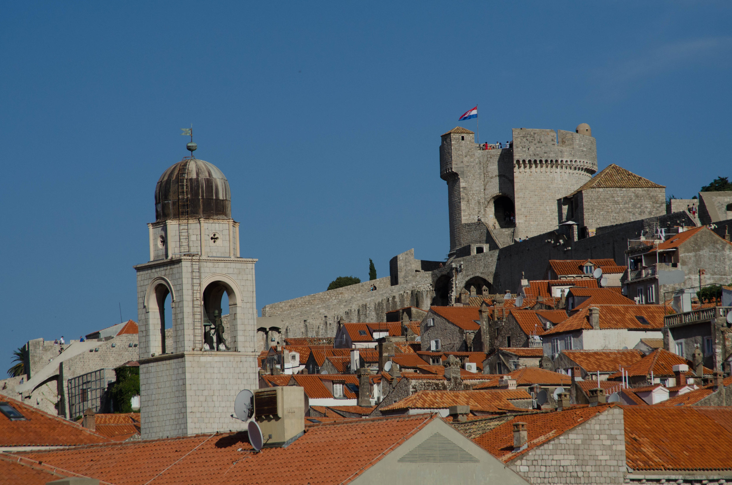 Fort Minceta from town wall, Dubrovnik old town, Croatia