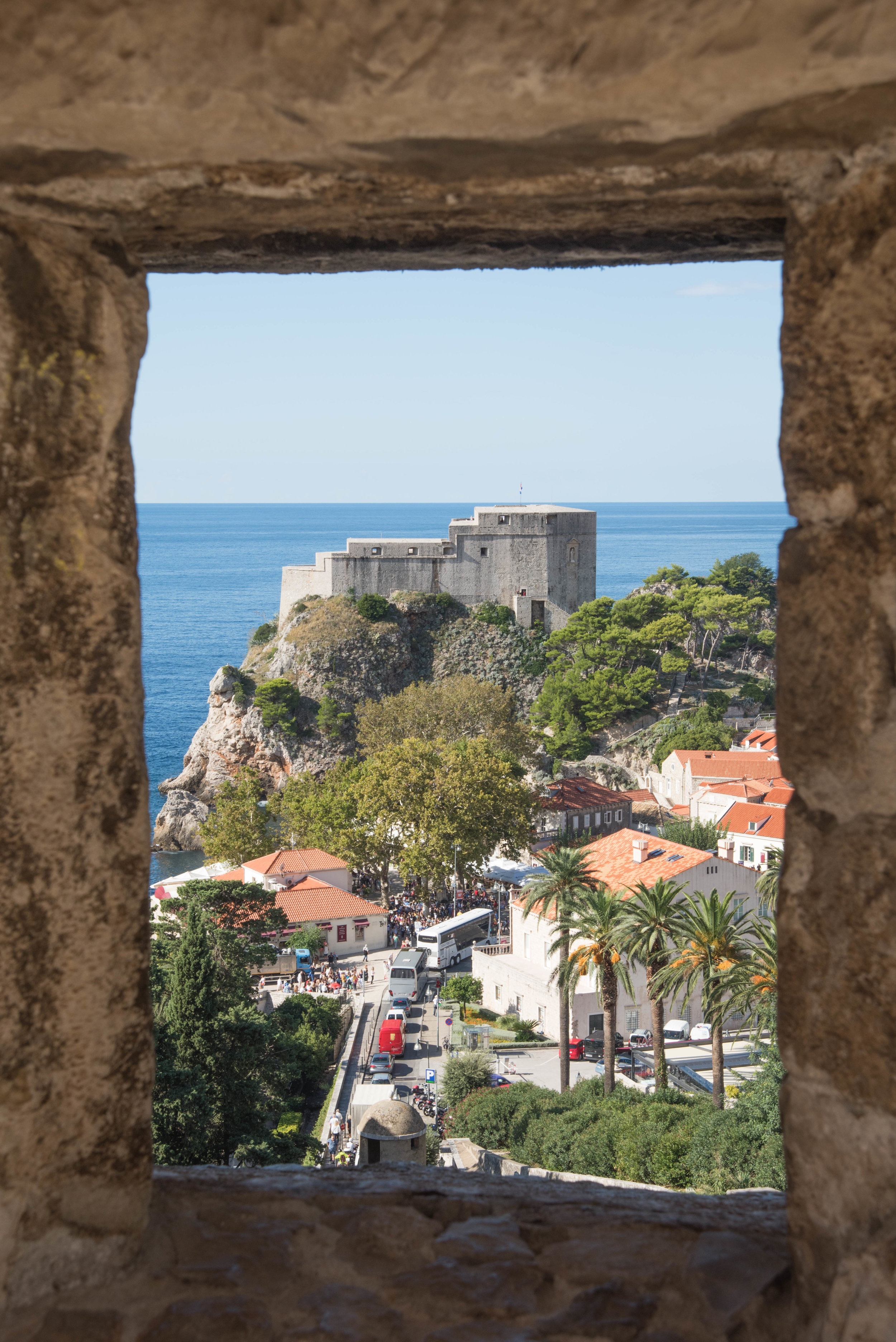 View from town wall, Dubrovnik old town, Croatia