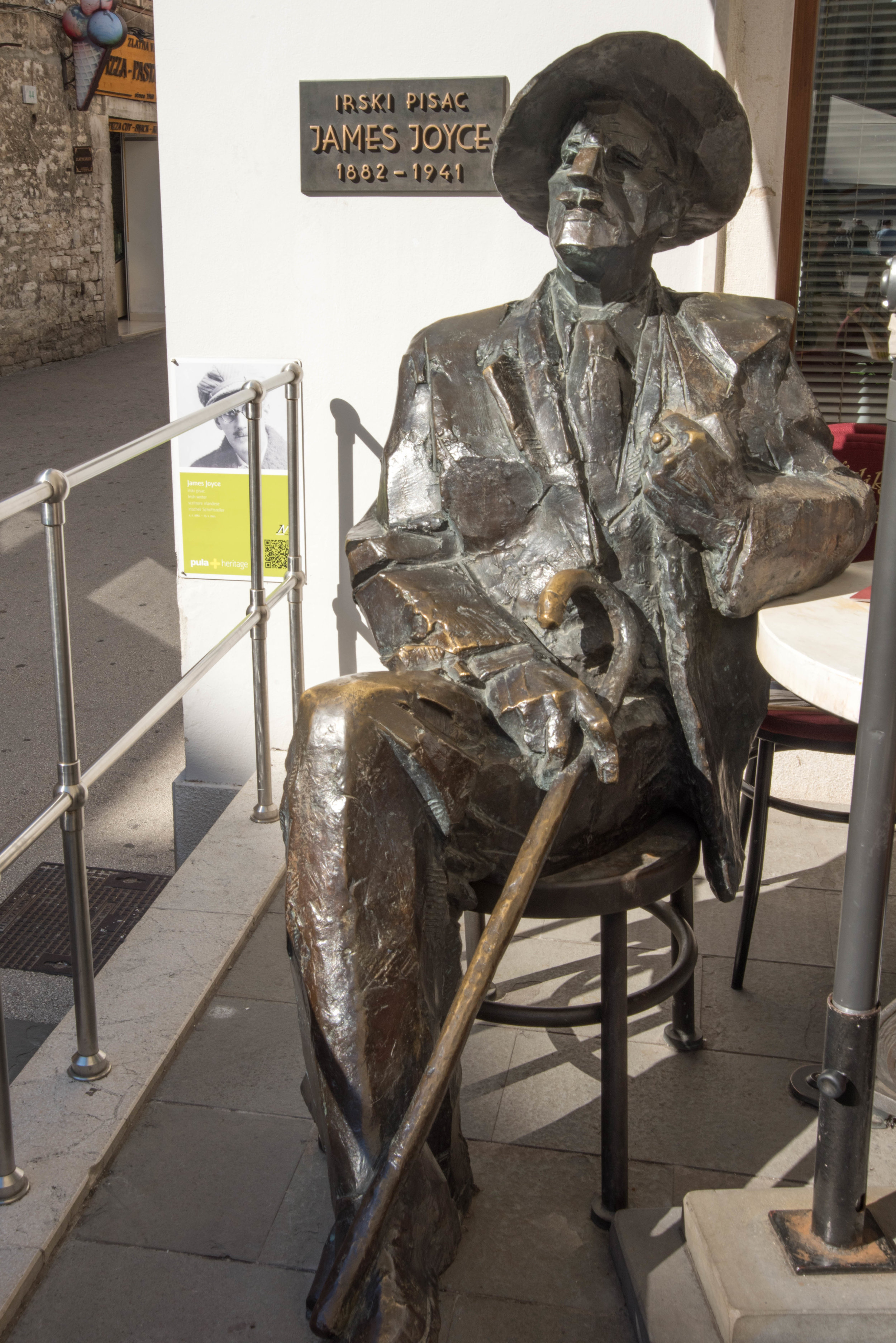 James Joyce Statue, Pula, Istria, Croatia