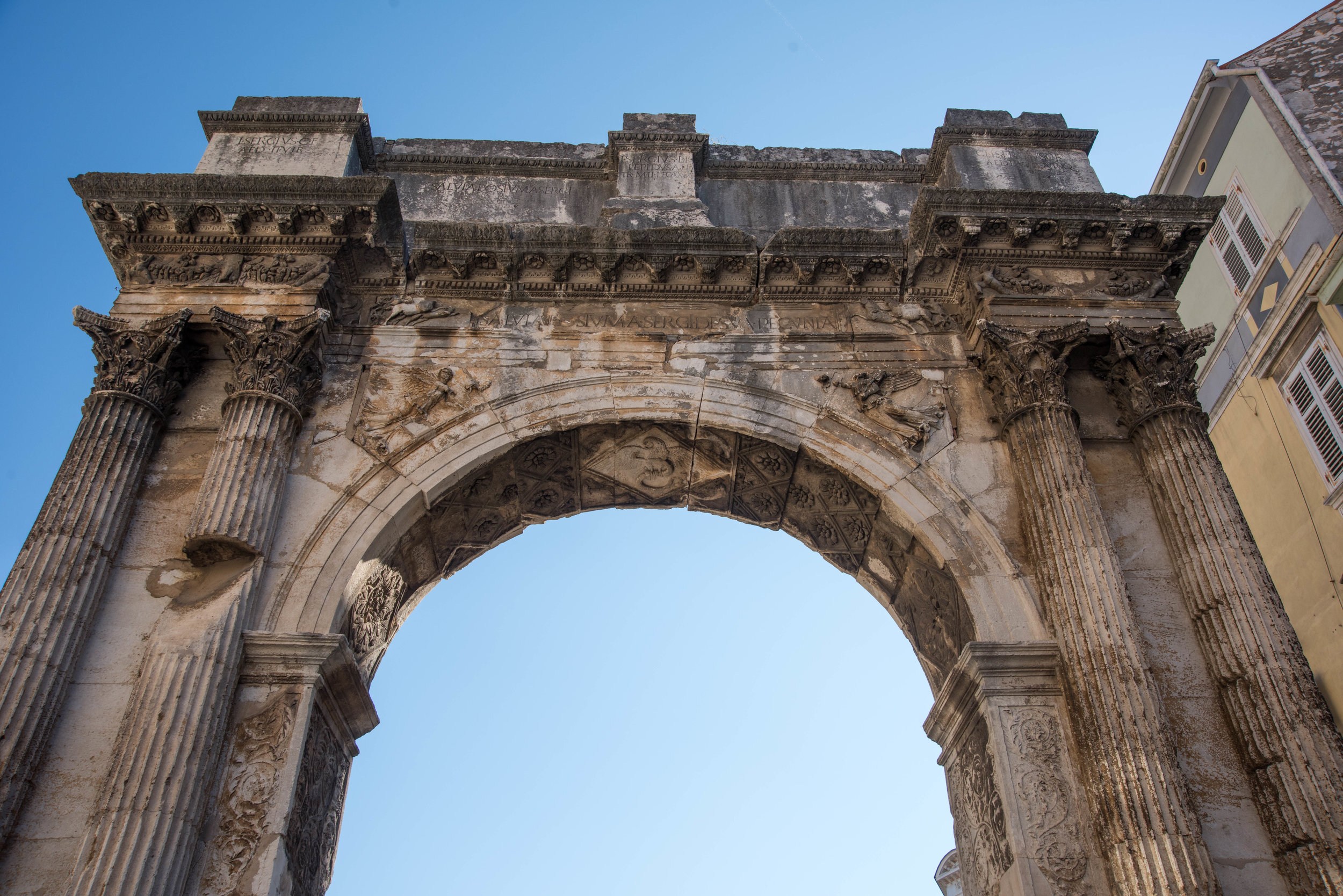 Triumphal Arch of Sergius, Pula, Istria, Croatia