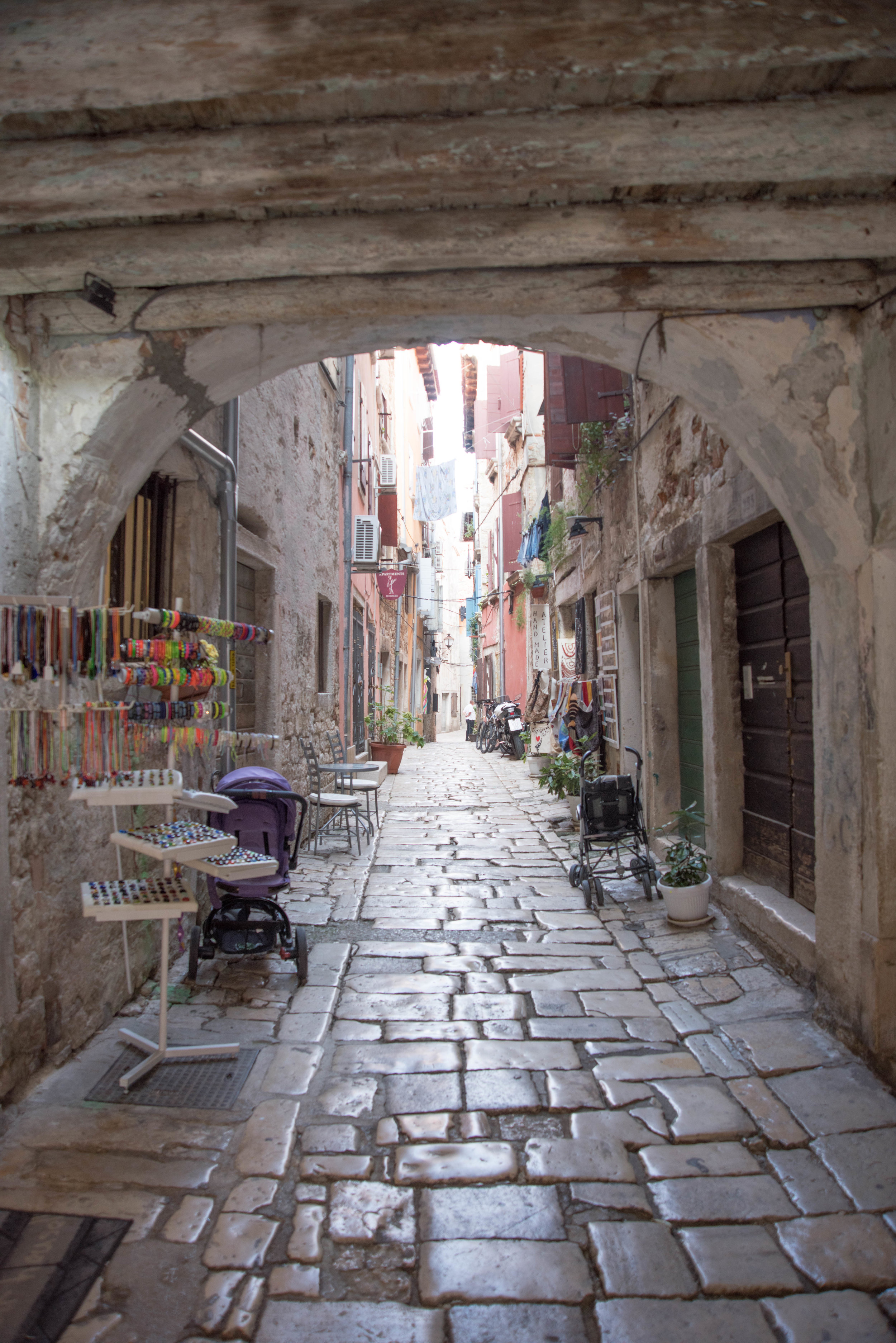 Street scene, Rovinj, Istria, Croatia