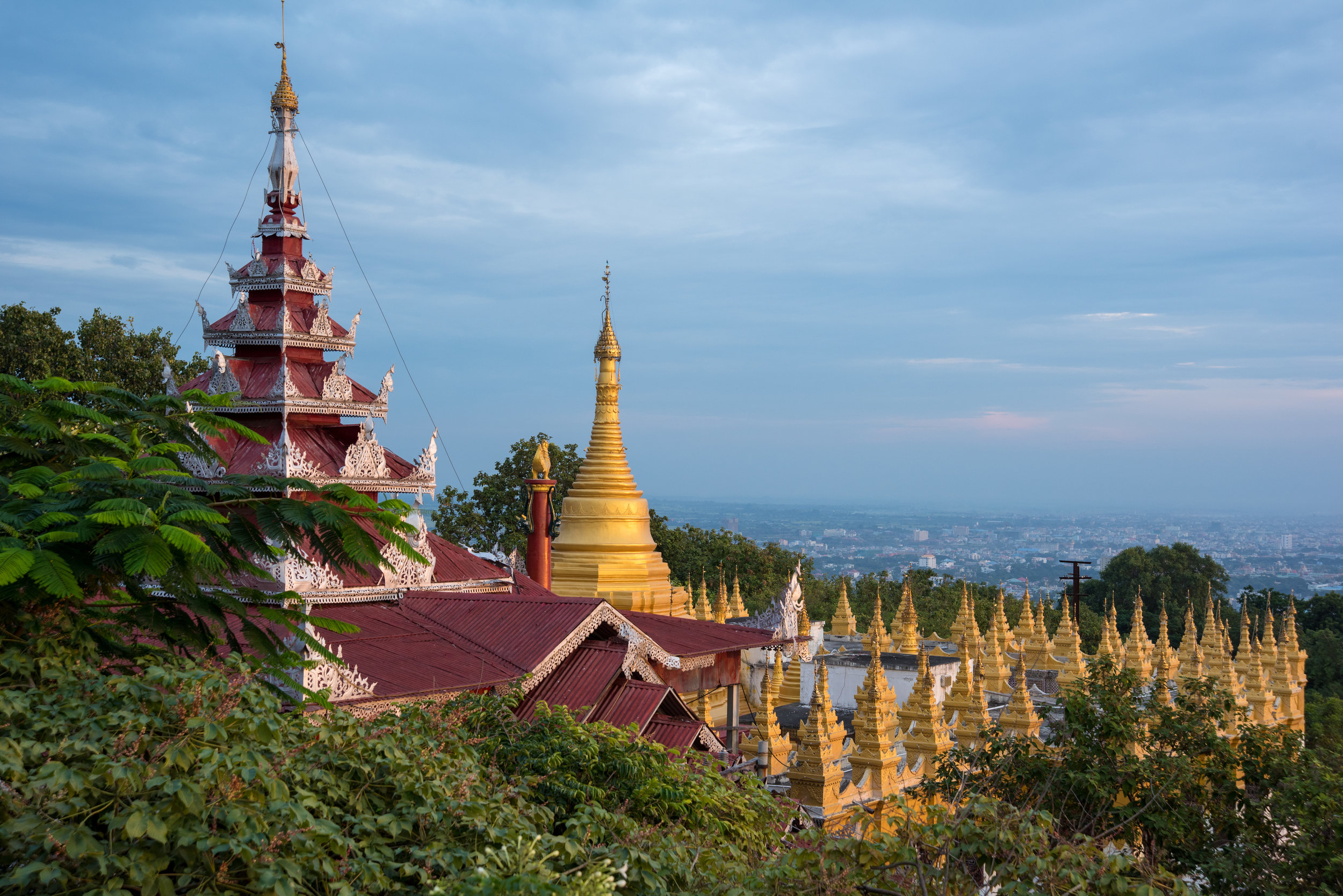 Sunset from Mandalay Hill, Mandalay, Myanmar