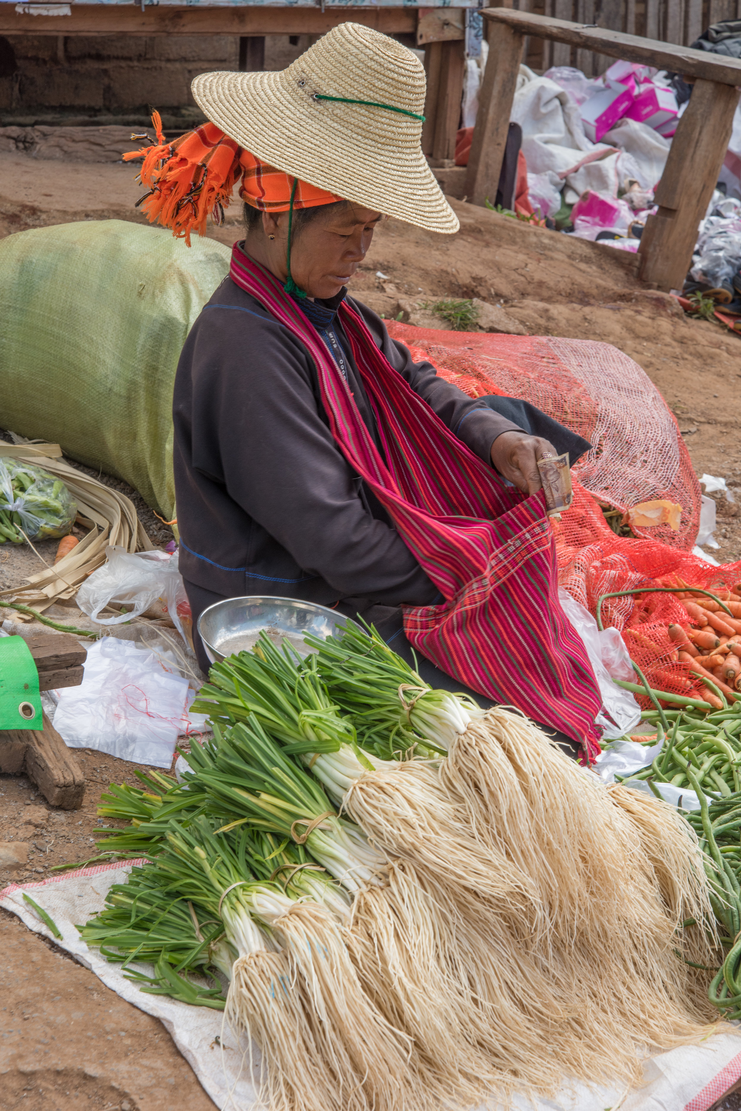Lady at HeHo market, Myanmar