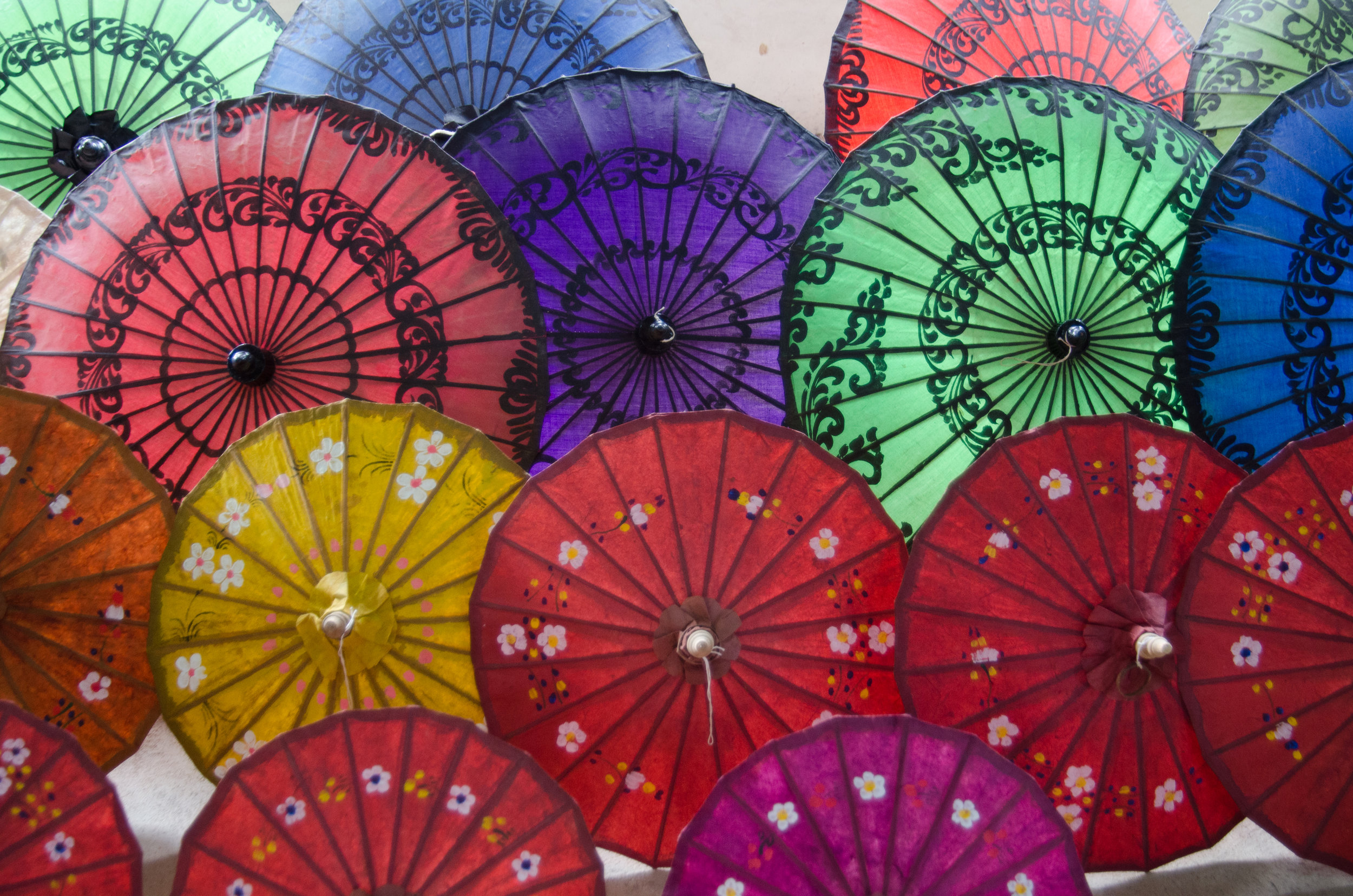 Umbrella factory, Inle Lake, Myanmar