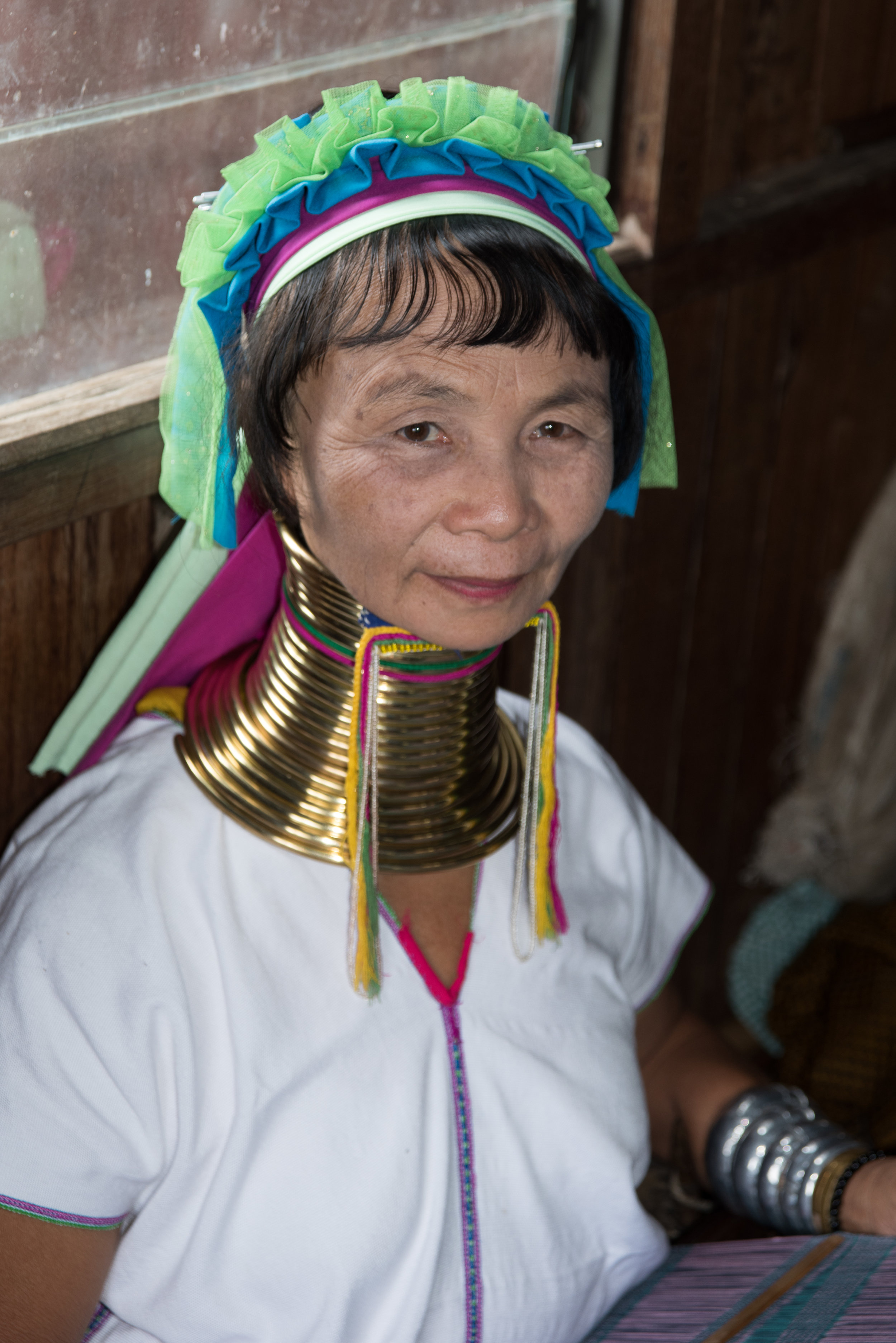 Woman from Padaung ethnic minority, Inle Lake, Myanmar