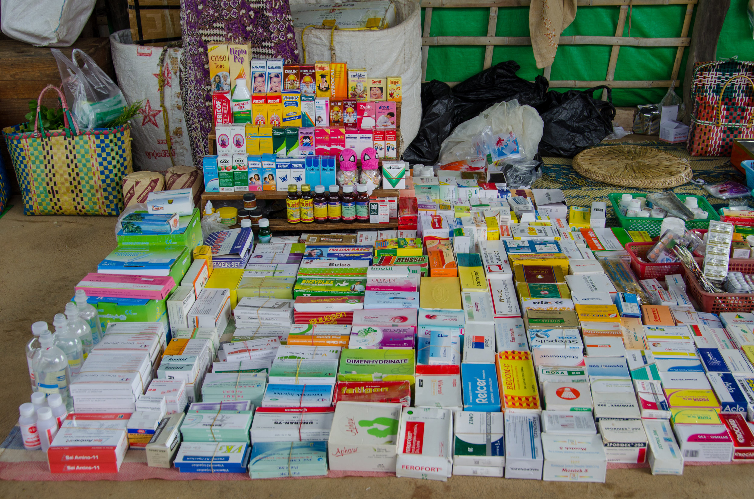 Pharmacy, Market, Phaung Daw Oo Pagoda, Inle Lake, Myanmar
