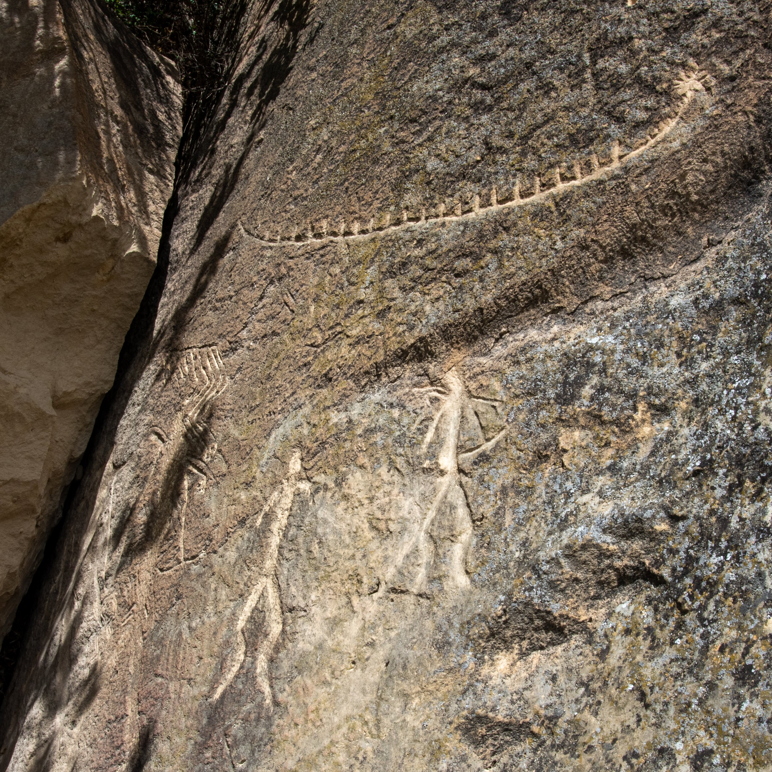 Petroglyphs, Boyukdash Mountain, Gobustan, Azerbaijan