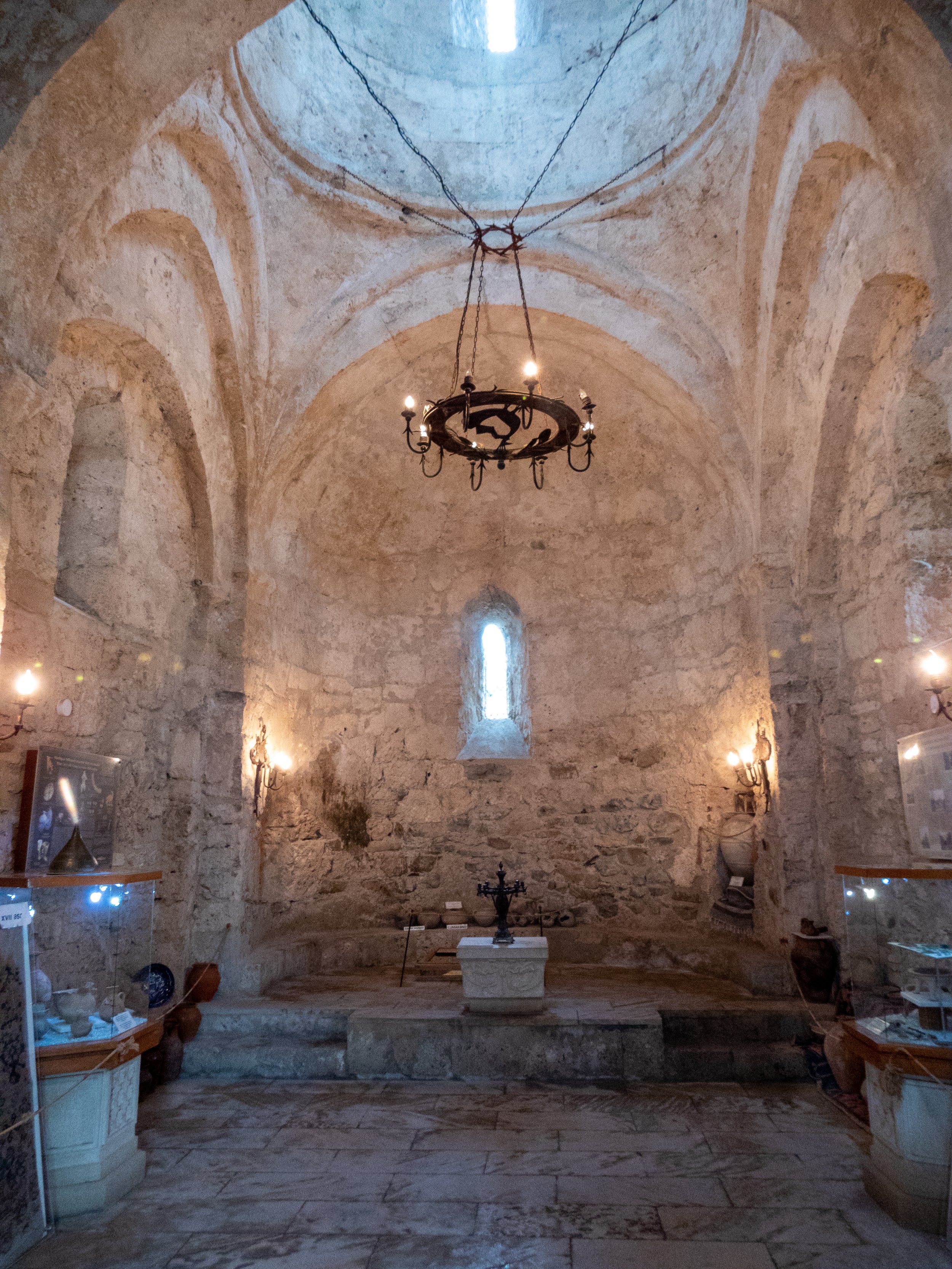 Inside Albanian Church, Kish, Azerbaijan