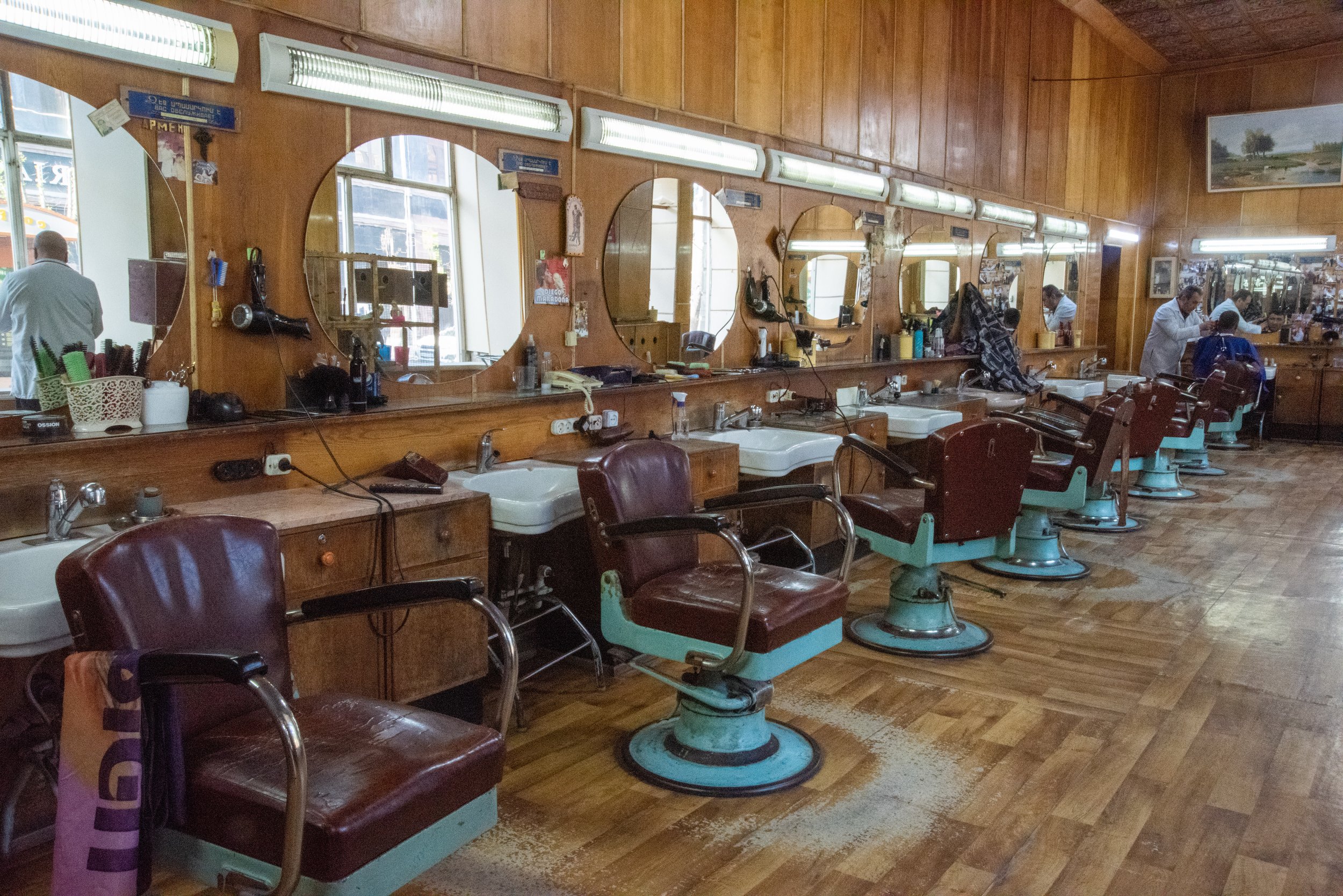 Russian barber shop built in 1947, Gyumri, Armenia