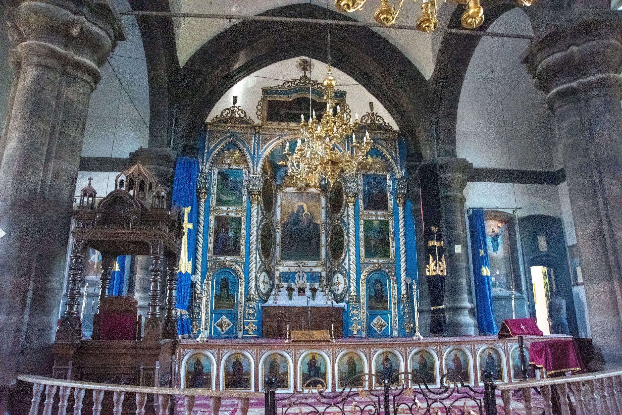 Inside Yot Verk Church, (Seven Wounds of the Holy Mother of God Church!), Gyumri, Armenia