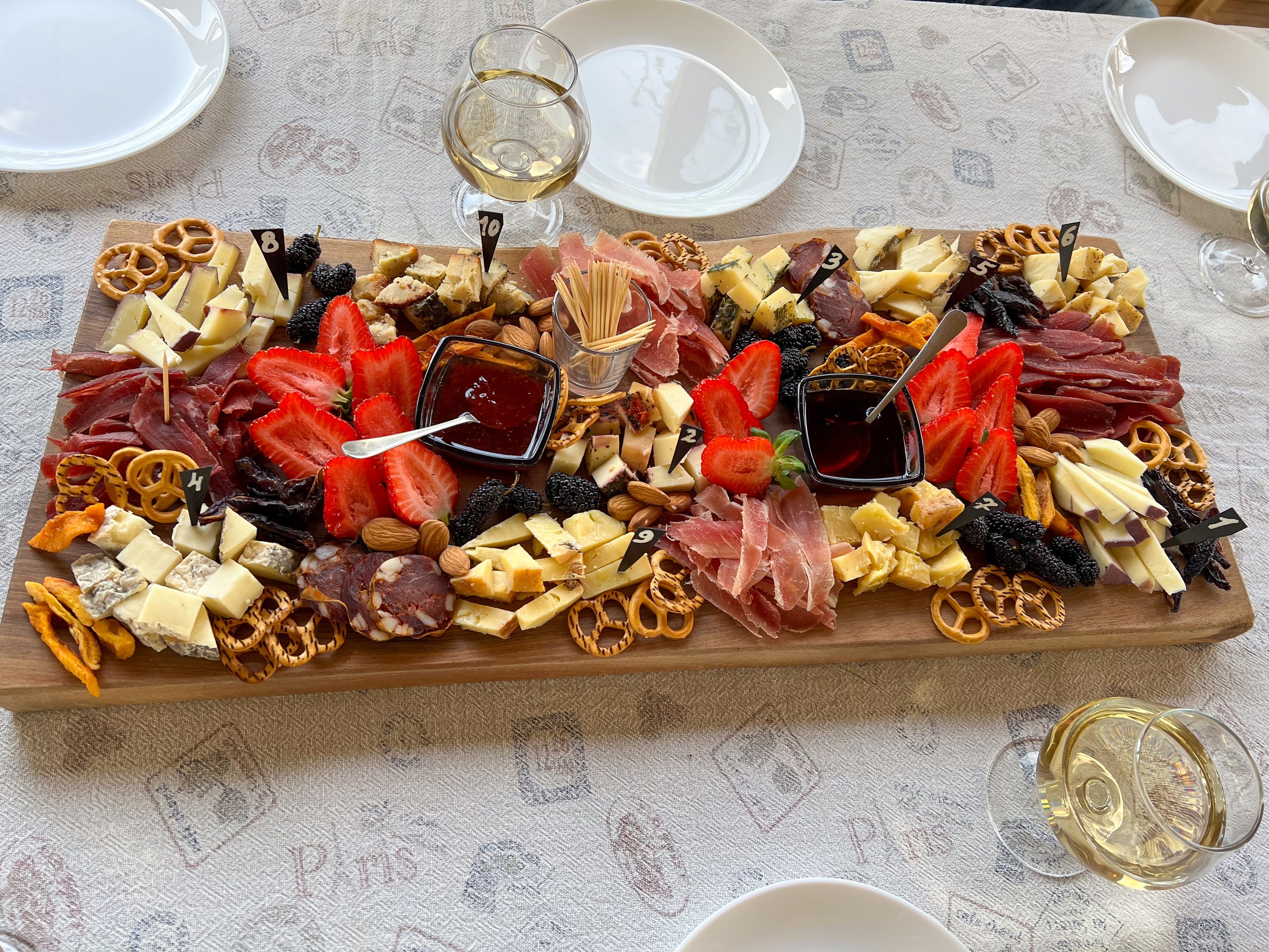 Tasting platter, Mayelyans' Family Farm, Noratus village, Armenia