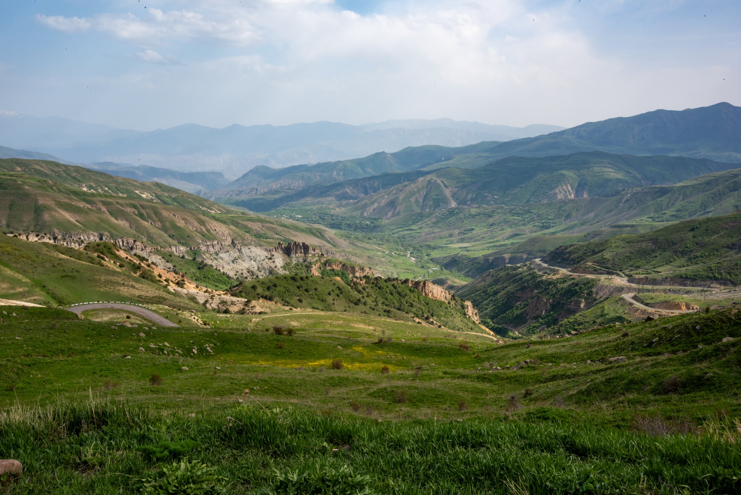View from Selim Caravanserai, Selim Pass in Gegharkunik Province, Armenia