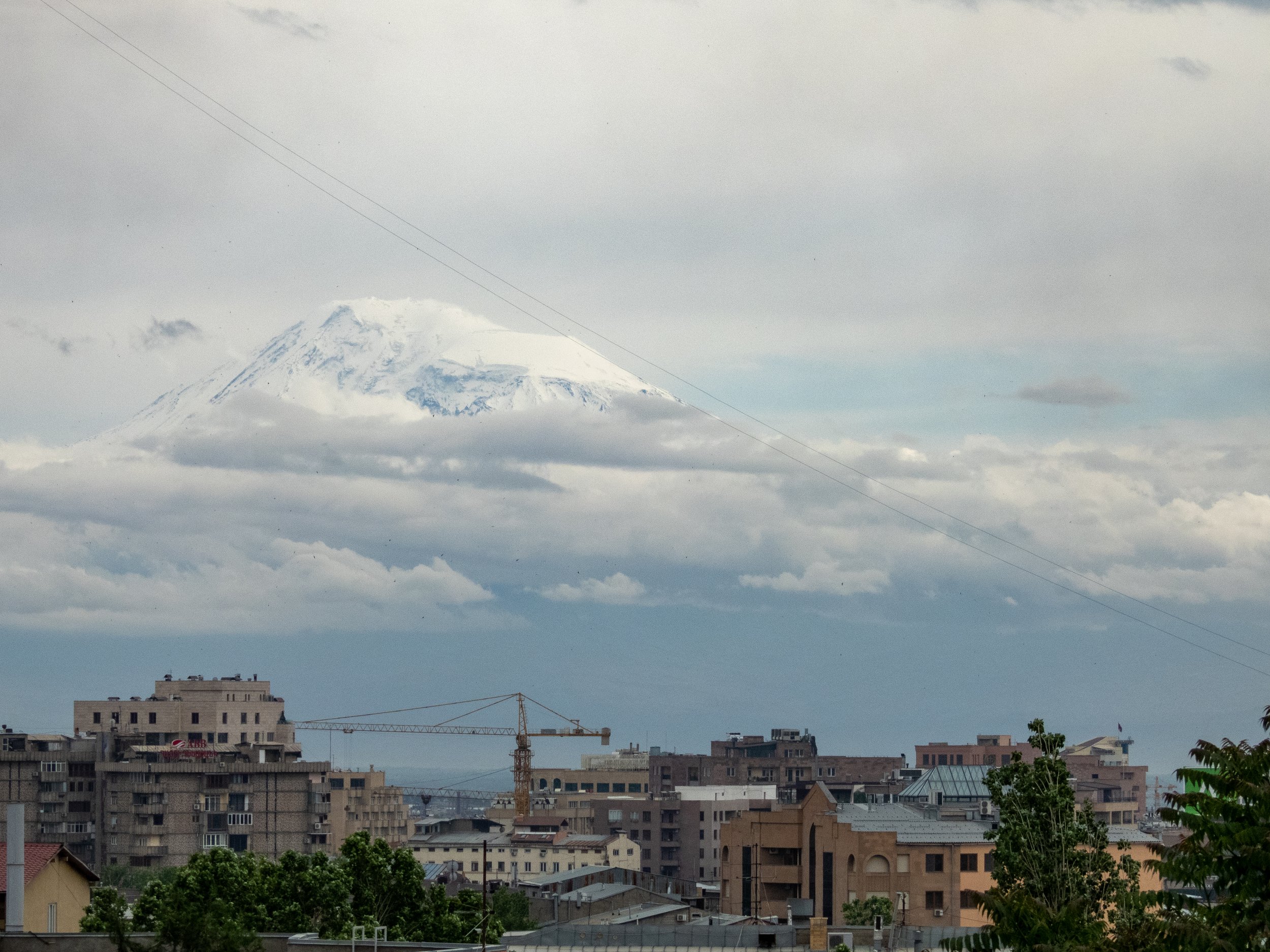 Mt Ararat (5137m) from  Yerevan, Armeni