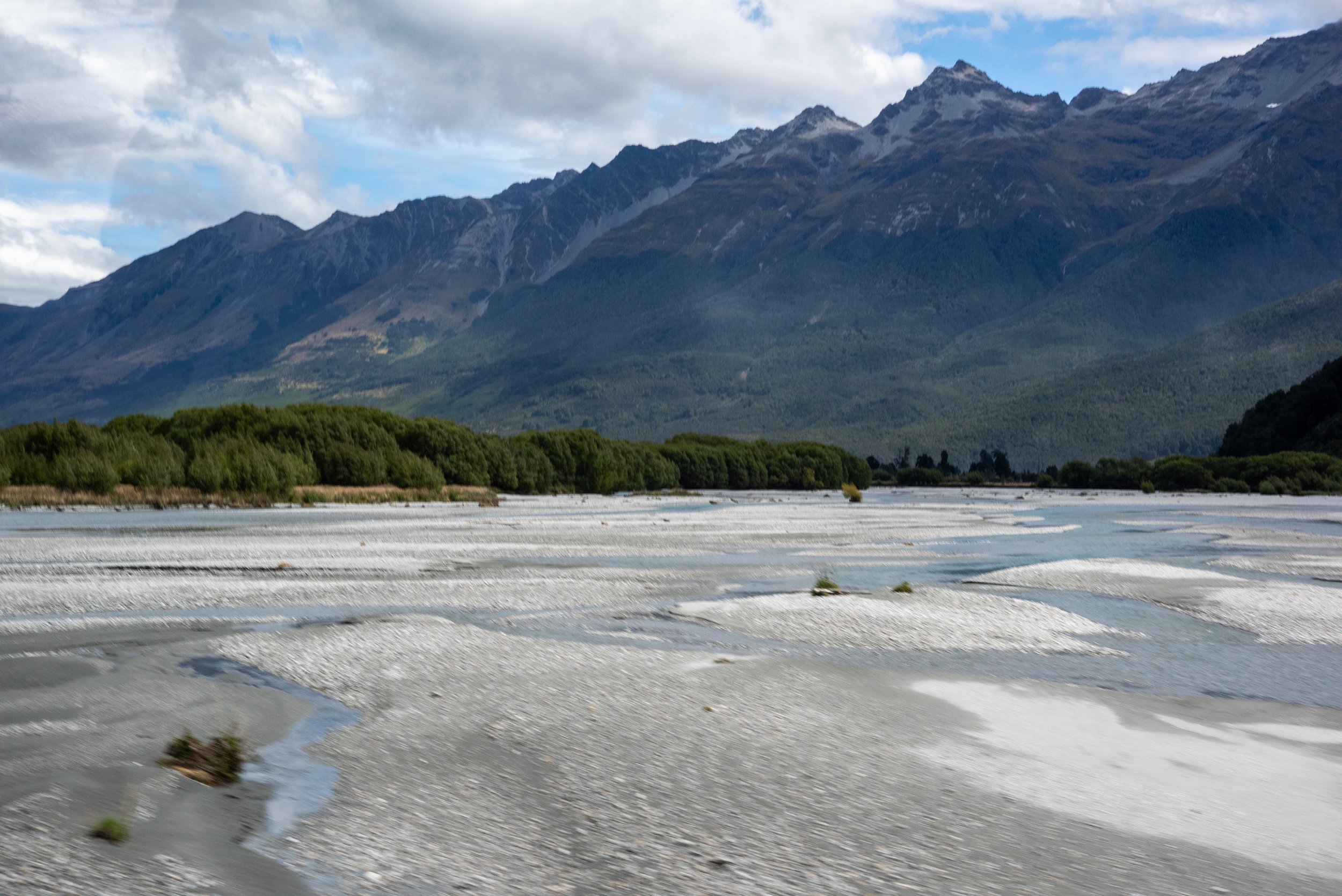 Braided river, Rees River Bridge viewpoint