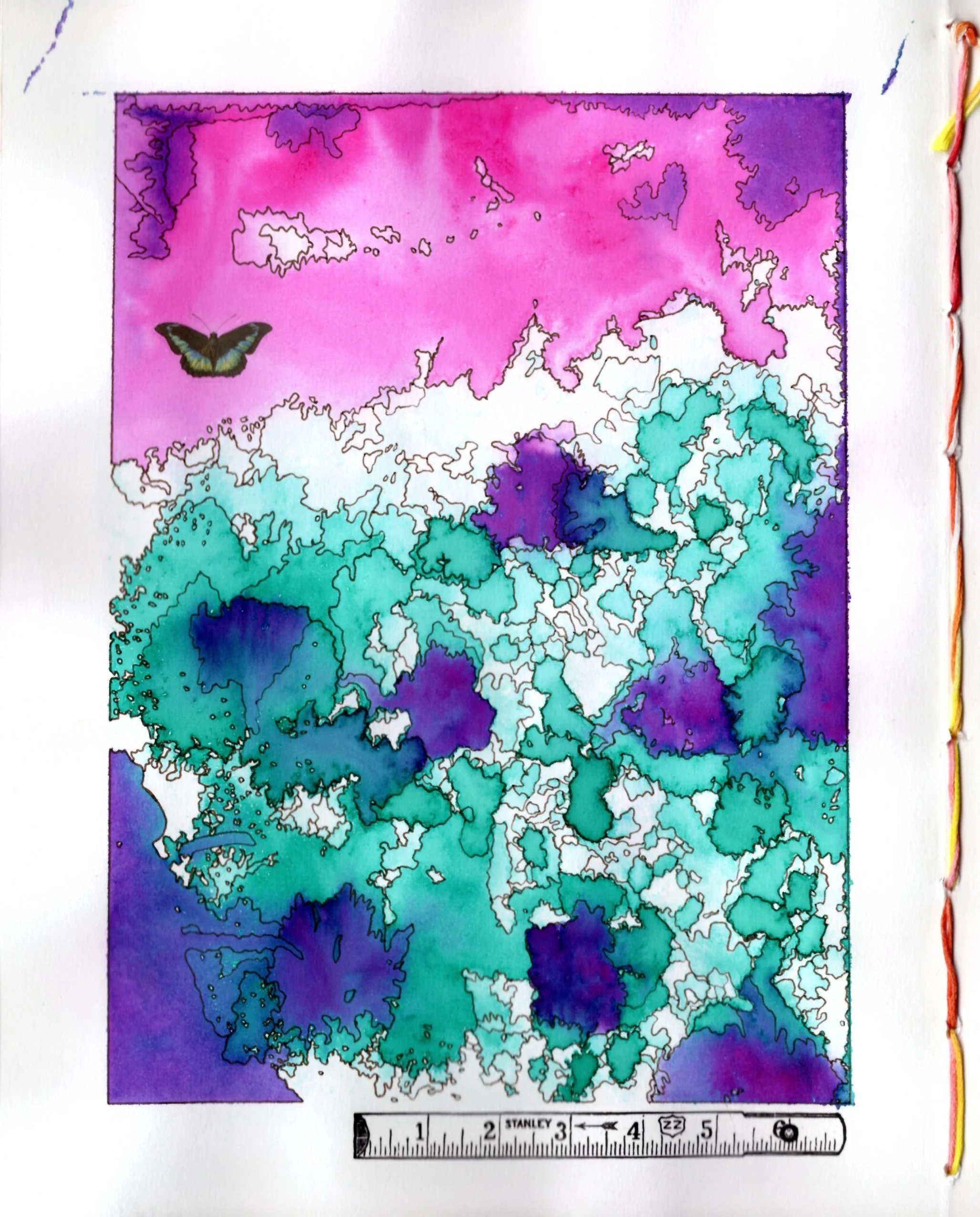 sketchbook mixed media, 2026,
6.5" x 9"
