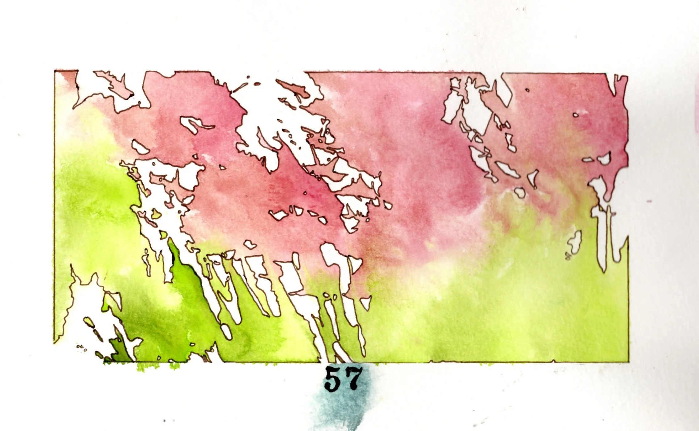 sketchbook mixed media, 2026,
8" x 5"