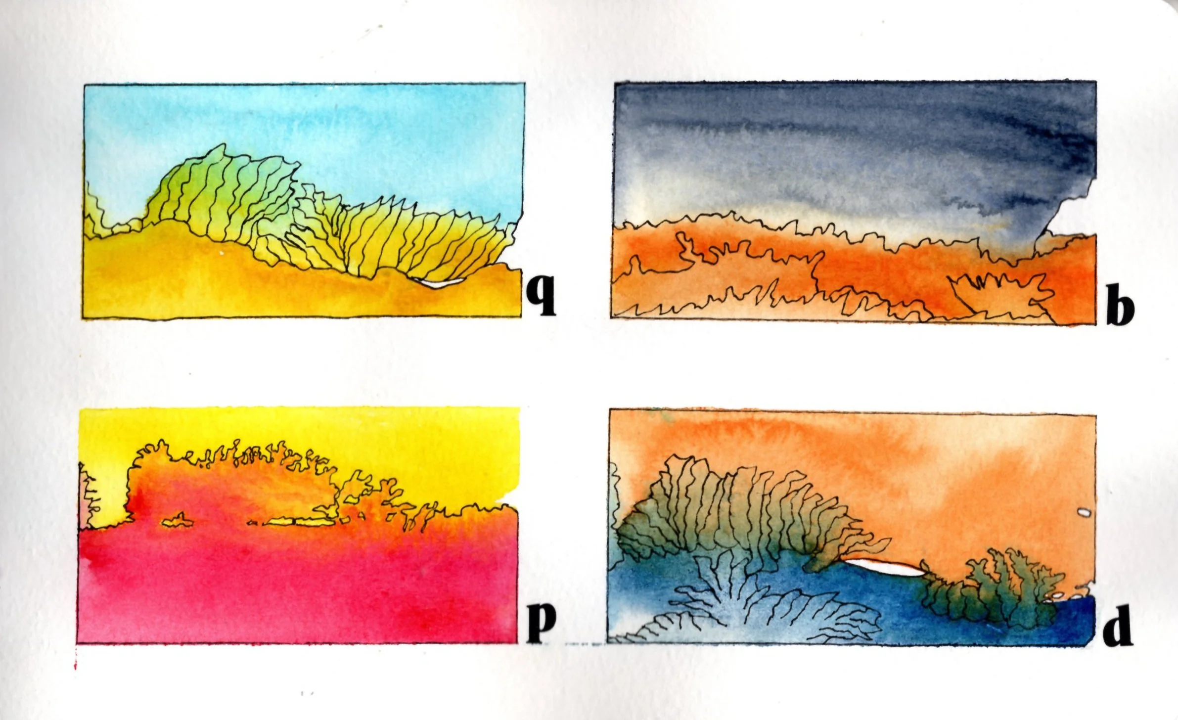 sketchbook mixed media, 2026,
8" x 5"