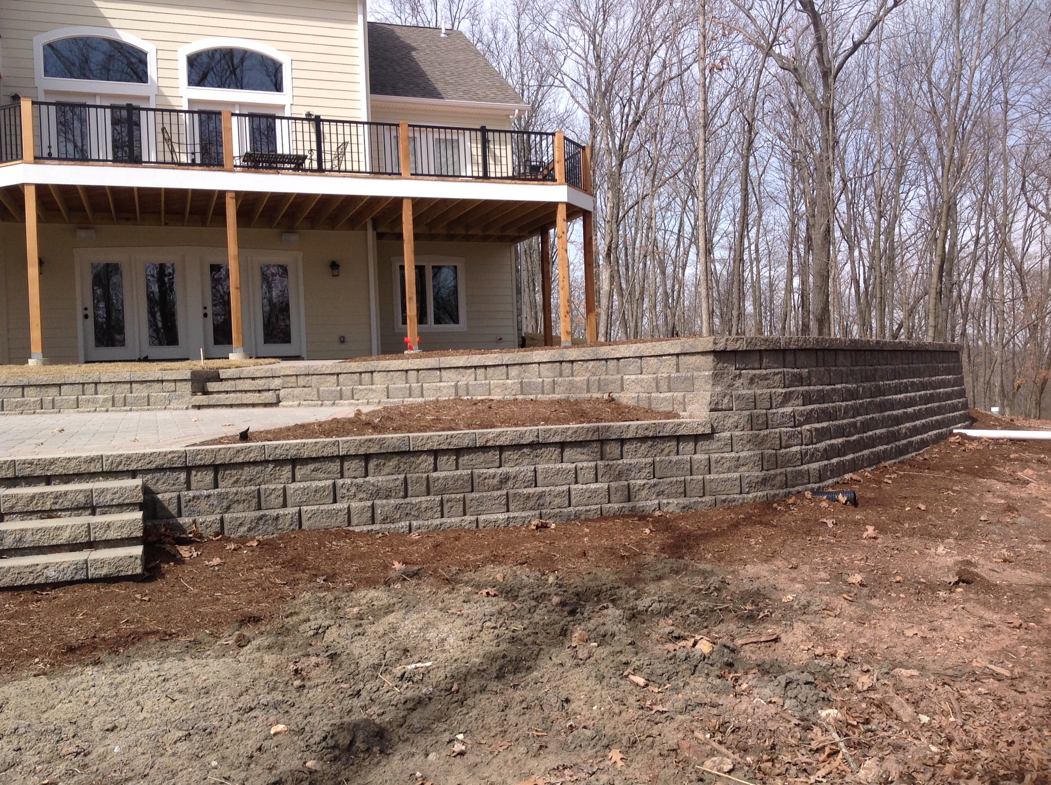  retaining wall landscape design hackmann lawn &amp; landscape 