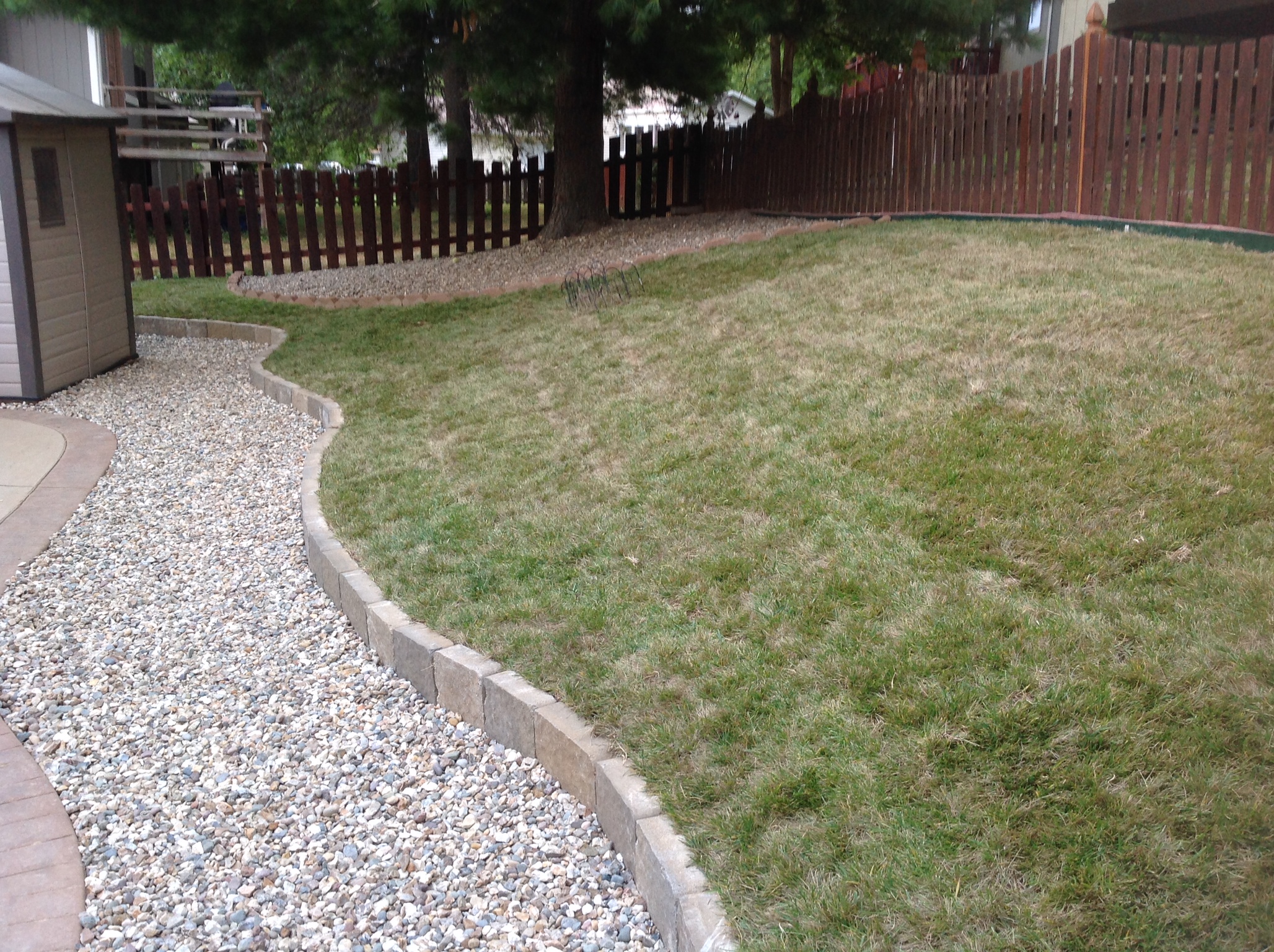 Grey Stone and Pavers Lawn Landscaper