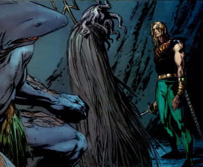 King Shark, dweller in the depths, and arthur joseph curry. 