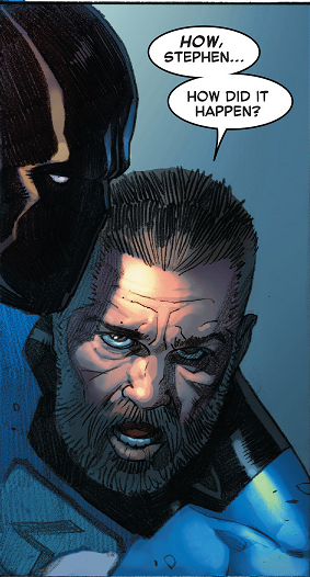 Sad Reed is Sad in Secret Wars #4, Marvel Comics