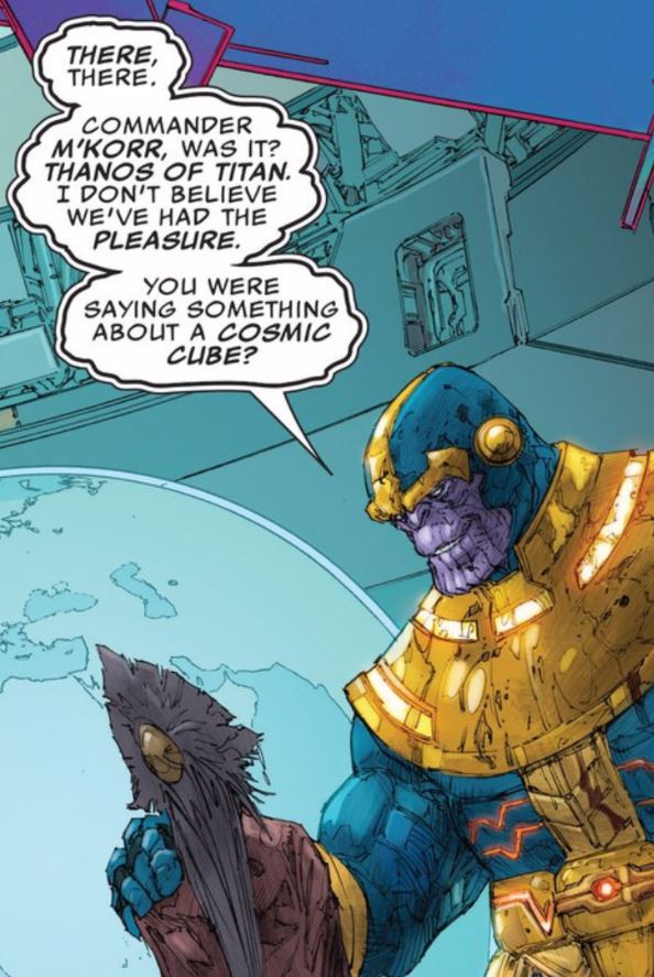 of course a promotion hungry bureaucrat would team up the Mad Titan. 