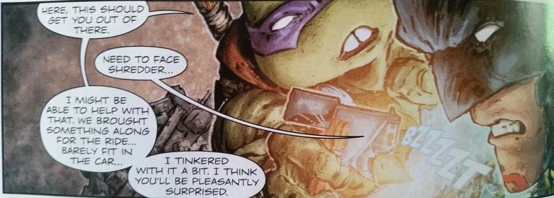 YES BATMAN, YES YOU DO NEED TO FACE SHREDDER. I'VE BEEN WAITING SINCE ISSUE 1 FOR THIS