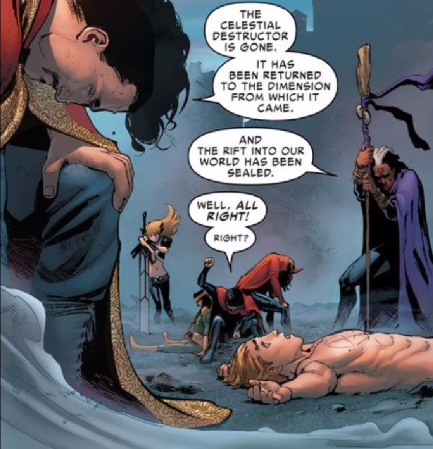 The real heroes of our tale. You would expect they get more panels after this right? Wrong!