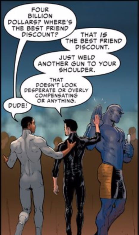 This is how "bros" talk. At least this is how Bendis thinks this is how they talk.