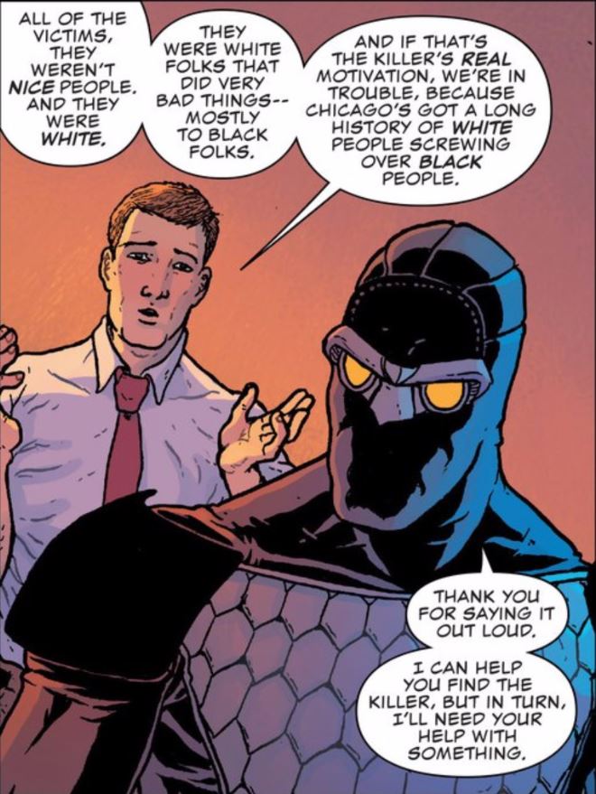 I don't ever imagine Commissioner Gordon saying anything like that. 