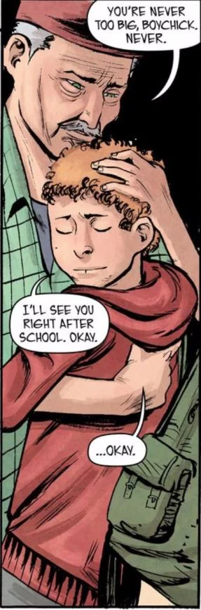 peter didn't get a hug before ben died...