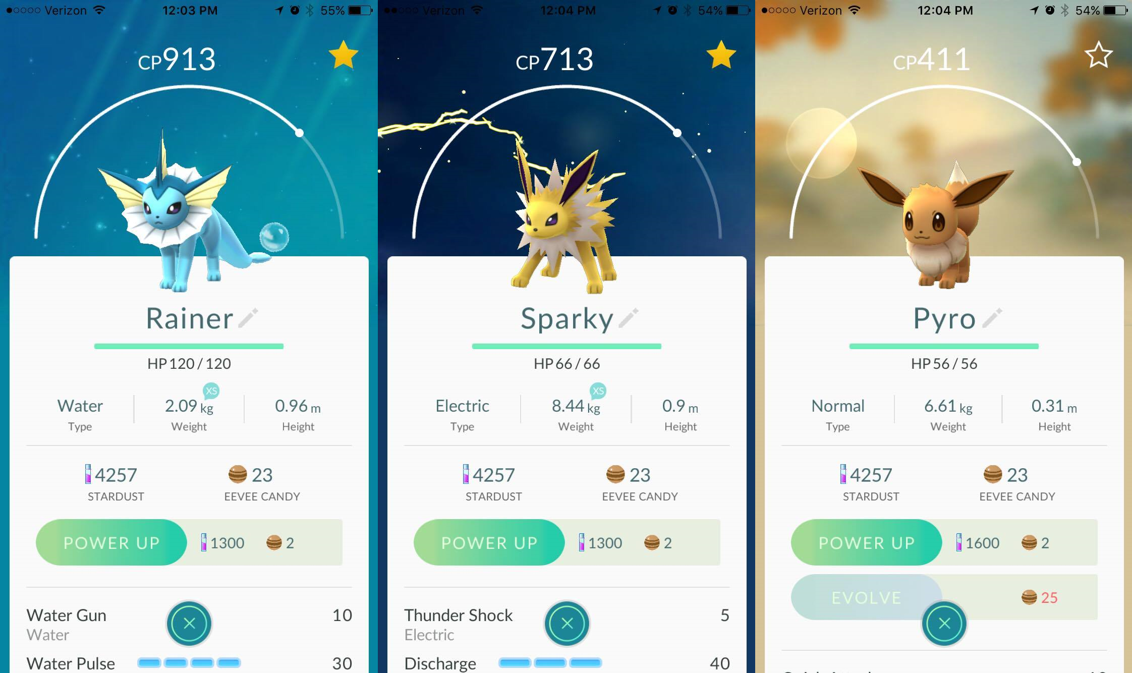 C'mon little Pyro! One more Eevee caught, and I'll have enough to confirm! (Though many, many others have confirmed this as true)