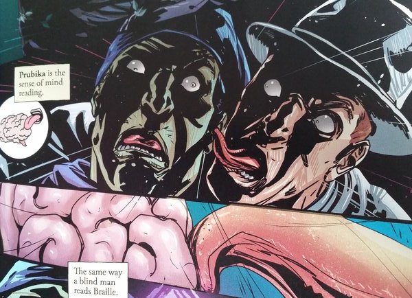 he licks this guy's brain to read it! licks his ****ing brain!!