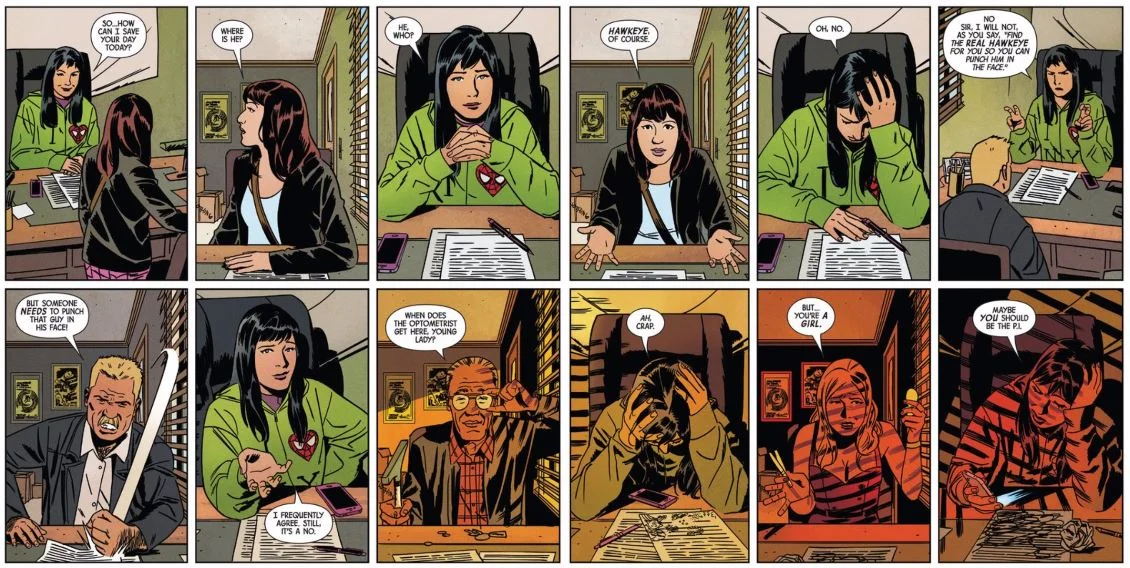 Maybe you should have not used Clint Barton's code name? Maybe be your own hero? 